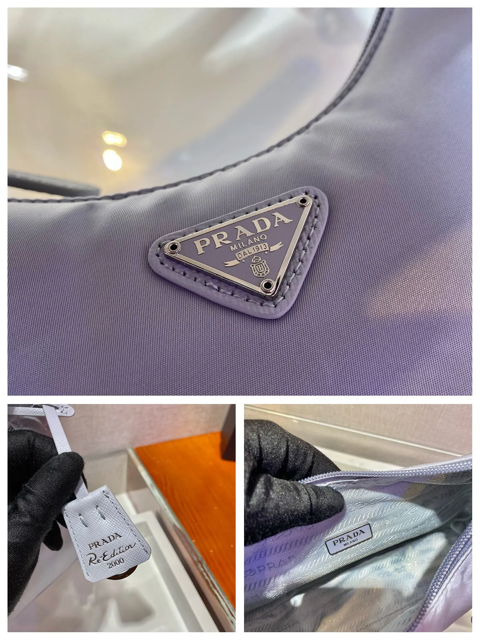 💰660🔥New color ice gray🔥Original quality👍👍1NE515 moon-shaped second-hand bag, made of imported original parachute fabric, light and practical Hobo armpit bag, super simple and eye-catching👍👍, small/light/packable/easy to wear/fashionable armpit bag, and can be carried by hand, super easy to use😍😍. It is currently the most popular bag among celebrities, aren’t you excited😜😜, ladies, hurry up, length 23x height 13x bottom 5cm👏👏👏
