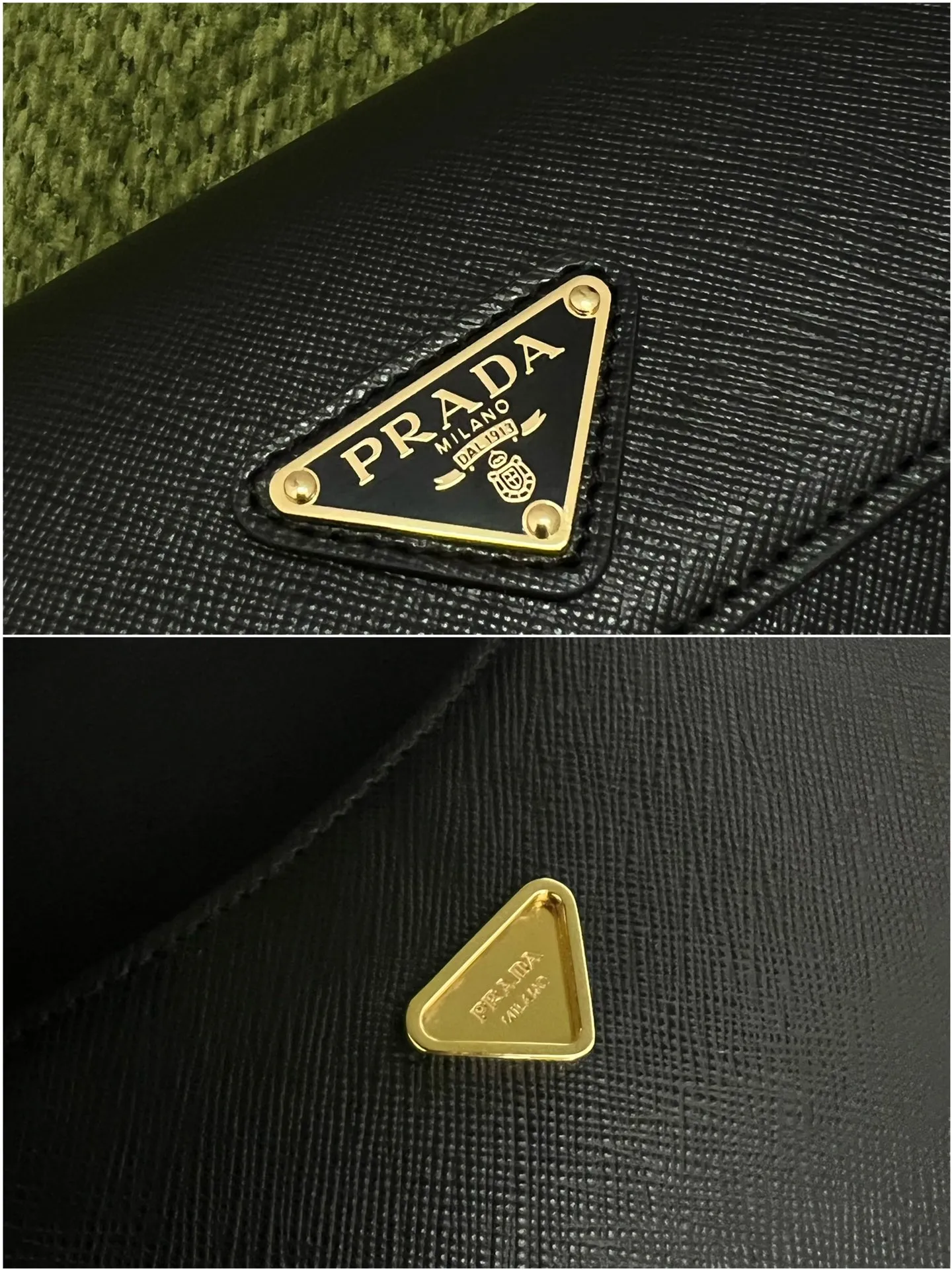💰1300✨New mini chain shoulder bag✨1BD356 is made of Prada’s iconic waxed Saffiano leather, showing a very recognizable cross texture. Compact in shape, it comes with an adjustable shoulder strap and an elegant removable chain handle for versatile styling. Finished with gleaming metal hardware and an enameled metal triangle logo for a distinctive, timeless look. Detachable chain handle, detachable and adjustable Saffiano leather shoulder strap Metal hardware Flap with enamelled triangle metal logo Magnetic closure flap Nappa leather lining with patch pocket Height: 10.5cm Width: 20.5cm Length: 4cm