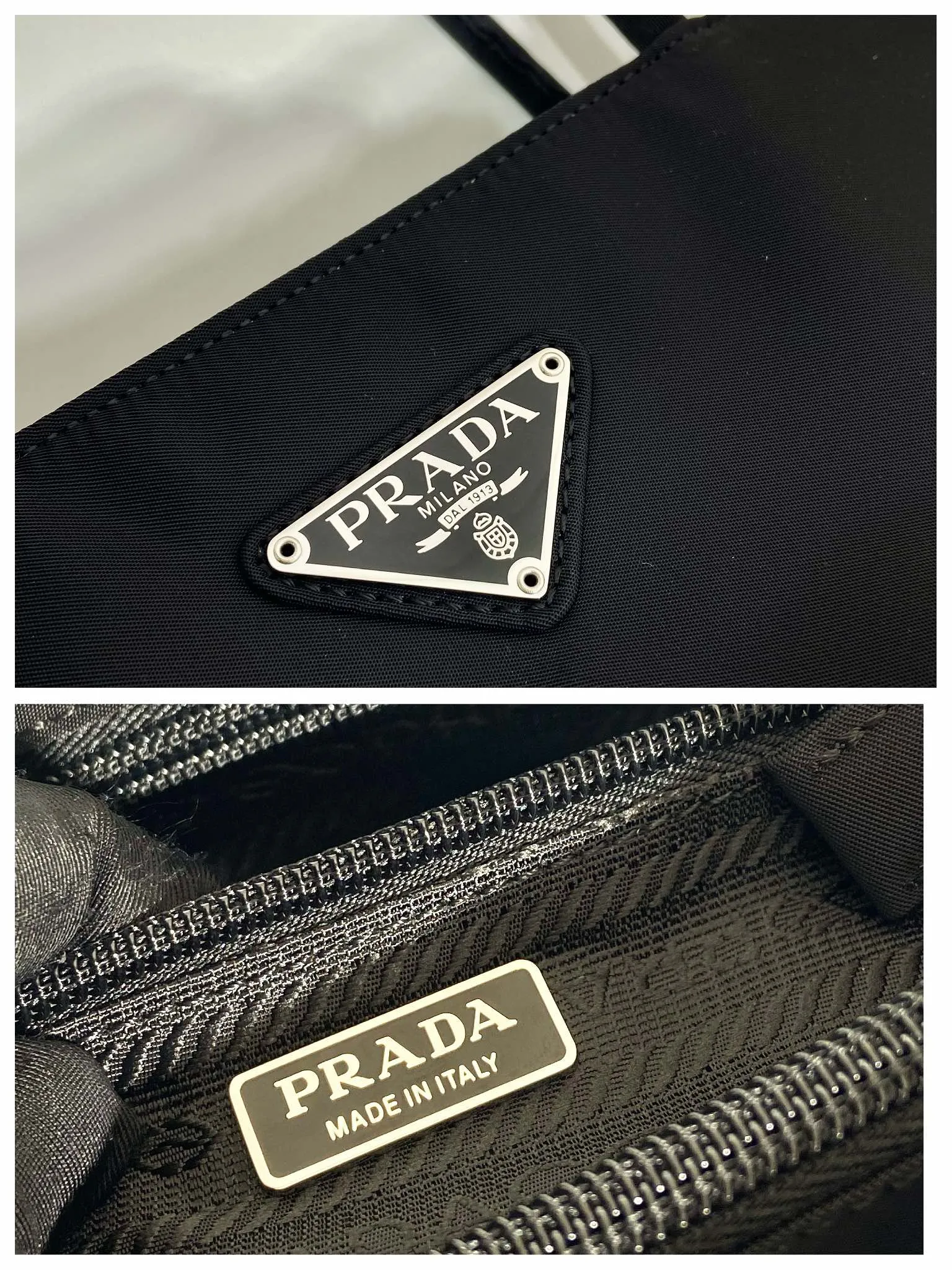 💰780🎉New tote bag🎉B6247 small🎉This retro tote bag is made of imported nylon fabric, with the iconic triangle logo👏The design is simple and fashionable😘Large space capacity👍Very practical👍Retro fashion combined, so beautiful🎉🎉Another shopping bag that will never go out of style. If you like babies, hurry up and get it Length 25 x height 24 bottom x 7cm🎉🎉🎉👏👏👏