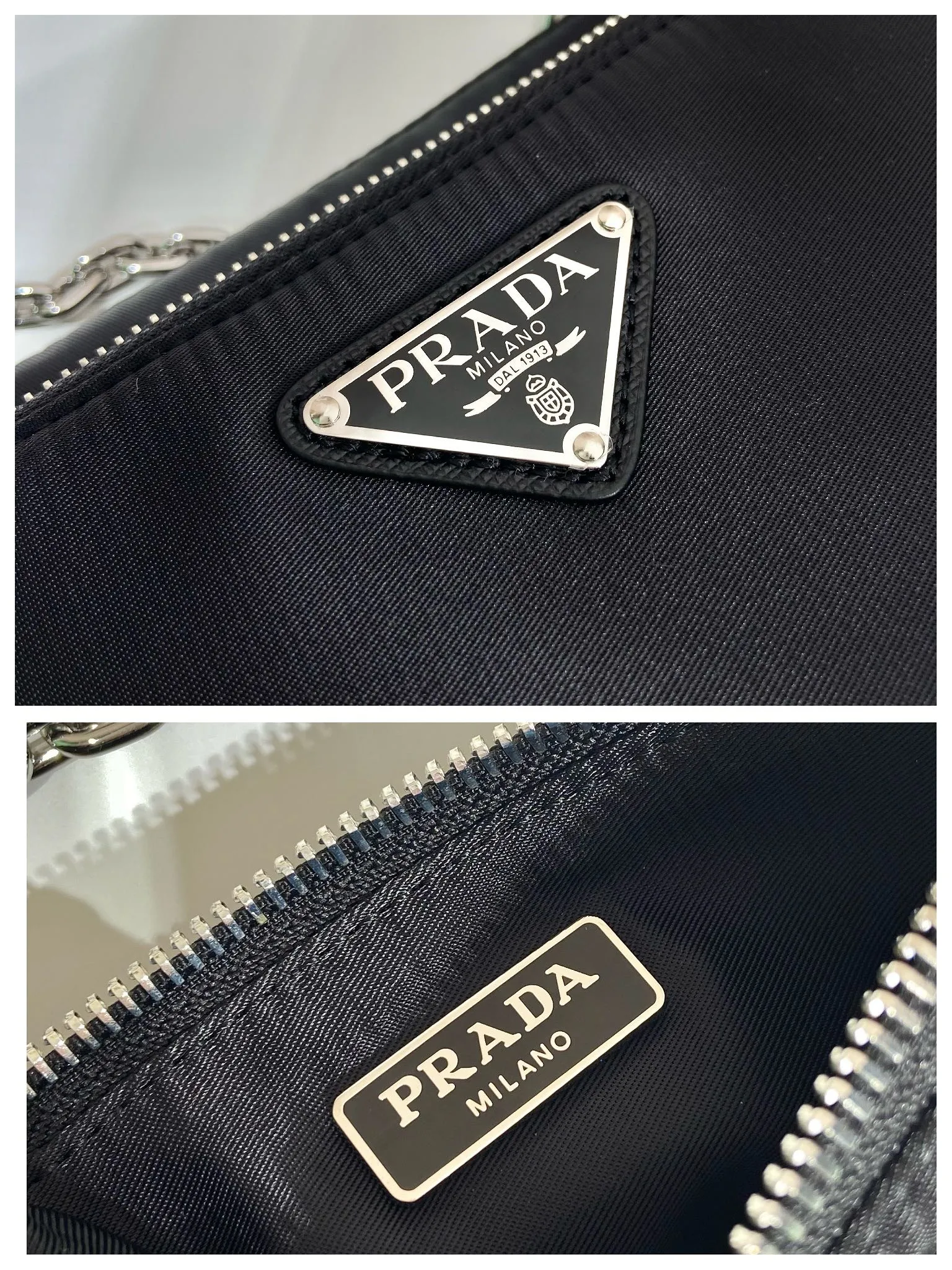 💰1100🎉Upgraded version of twin bag🎉1BH168/with small bag🎉🎉 This nylon twin bag is composed of 2 bags😘😘. The front handbag can be detached and transformed into a iron hobo, and can also be used as a handbag. The upgraded version is designed to attach a small bag to the long shoulder strap. Very functional, one pack can be used in many ways, and can be exchanged for different occasions and different clothes at any time🙊🙊The upper body effect is beautiful😘😘, it is exactly what modern trendy Internet celebrities need, it is worth owning😘😘, hurry up and get it🙊🙊 Large: length 23x height 16x bottom 5.5cm Small: length 20x height 12cm