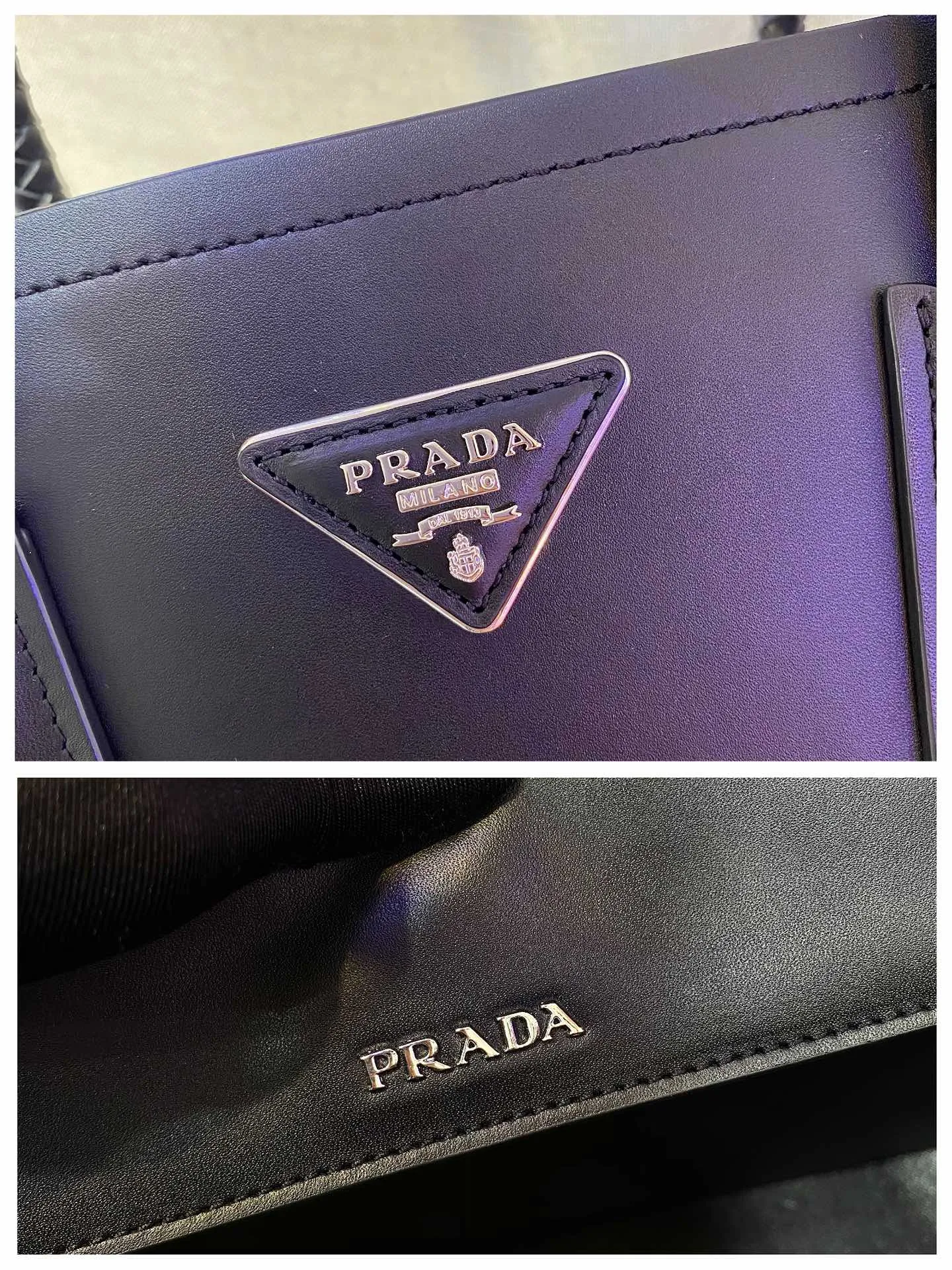 🎉New woven handbag🎉1BG775 woven handle design, detachable and adjustable leather shoulder strap, top metal accessories, leather triangular metal letter logo on the front, side snap buttons, soft sheepskin lining, inner flap pocket, simple, tall and stylish, with large space capacity, and a shopping bag that will never go out of style🙊🙊Hurry up and get it, 💰2000 25 cm Height 14.5 cm Length 33 cm Width