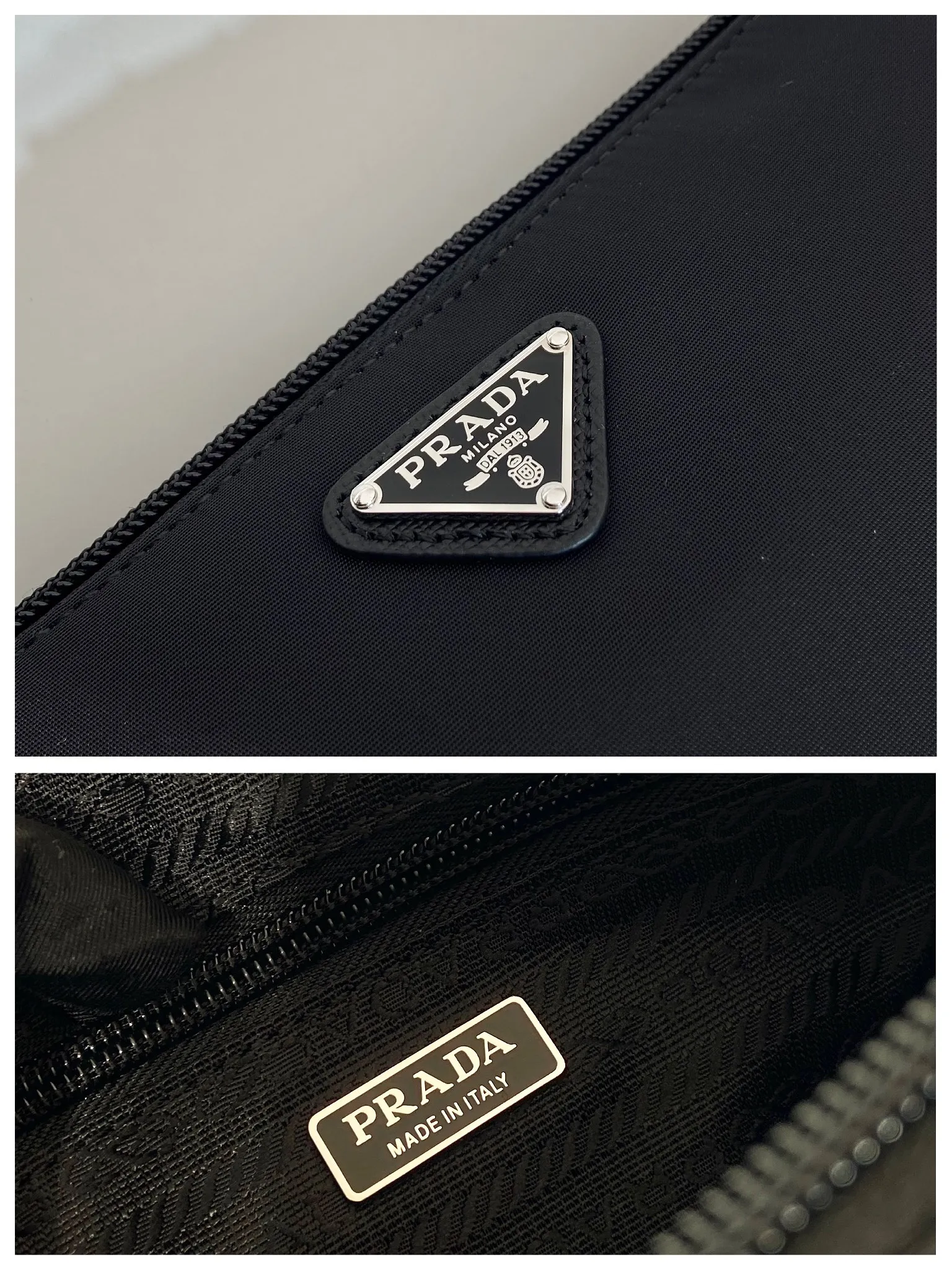 💰560🎉New handbag🎉1NS693 white hardware🎉🎉 This handbag is made of imported nylon fabric. The white triangle logo embellishes simple lines. The bag opens to reveal a zippered inner pocket. Detachable leather wristband, suitable for both men and women, lightweight and practical, and a popular style that will never go out of style🎉🎉 Length 20x Height 11.5x Base 9cm🎉🎉🎉👏👏👏