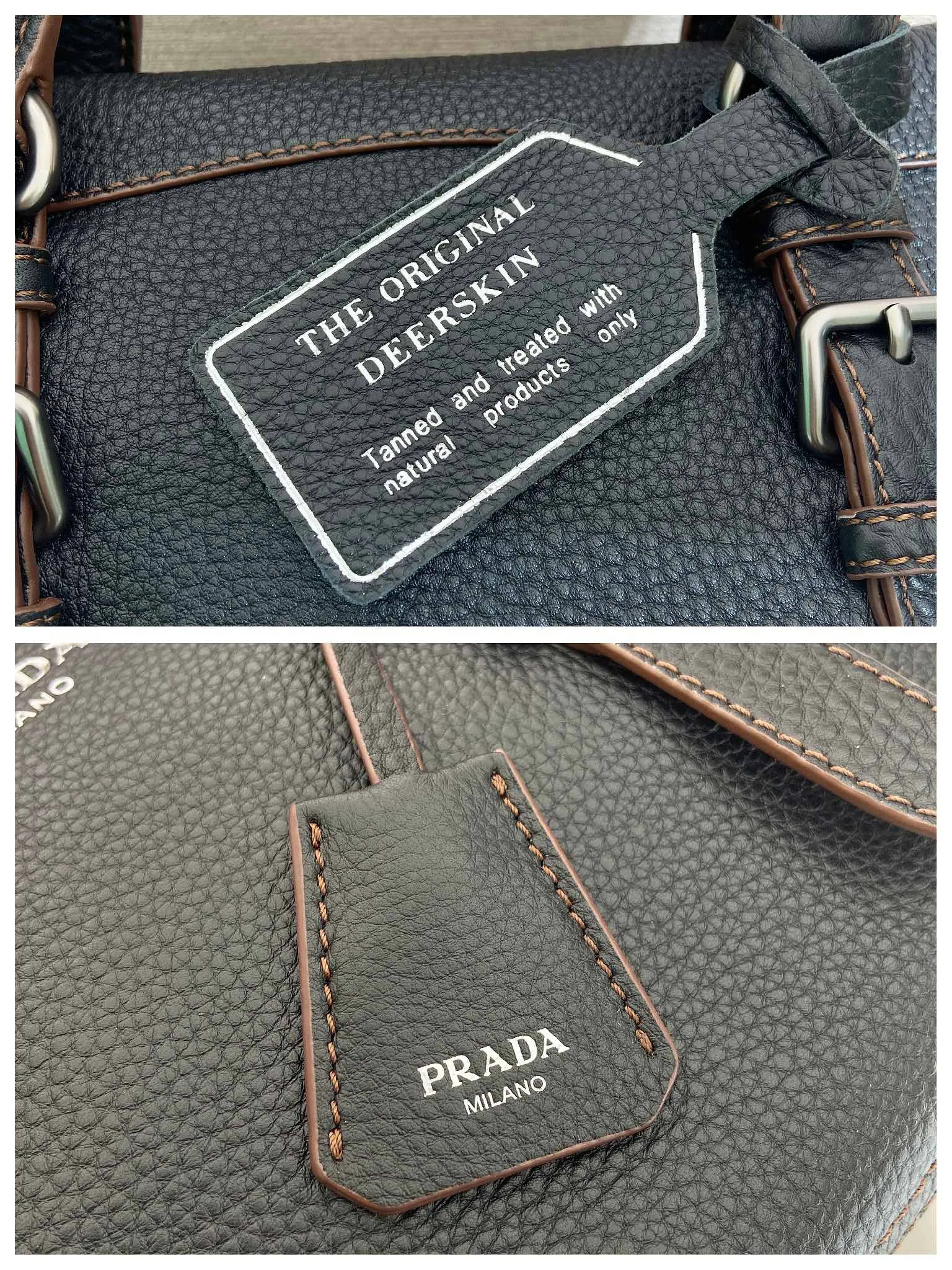 🎉New🎉1BG604🎉🎉 This simple, versatile style is made from richly textured irregular-grain leather and comes with a detachable shoulder strap, allowing the accessory to be worn in different ways. Leather handles, detachable key ring, embossed logo on the front, zipper closure, logo-printed nylon lining, two pockets, one of which is zippered, large capacity and can be carried by hand/crossbody/shoulder. Hurry up and get it, it’s another popular style that will never go out of style🎉🎉 Length 35x Height 22x Bottom 11cm🎉🎉🎉💰💰💰