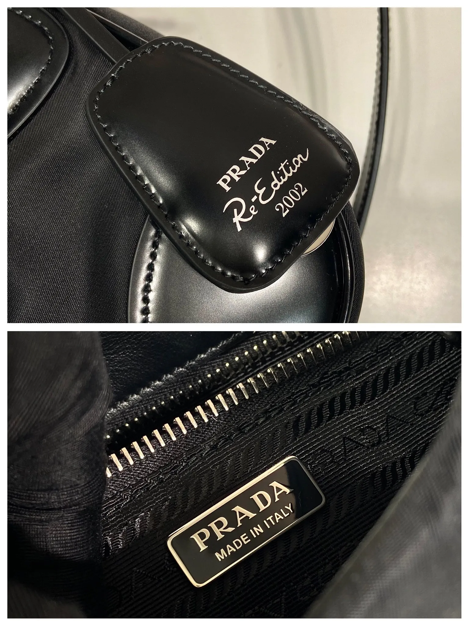 💰1320🎉Moon handbag🎉1BA381 new model🎉🎉 This Moon handbag is made of imported nylon fabric and glossy cowhide design. It is equipped with a 100 cm detachable and adjustable leather long shoulder strap, which can be carried by hand or on the shoulder, a detachable leather keychain, and a triangle logo magnetic buckle/lace closure on the front. It is lightweight and practical, and has a cool/fashionable upper body effect. Another popular style that will never go out of style🎉🎉Hurry up and get it🎉 Length 22.5x Height 16x Bottom 7.5cm