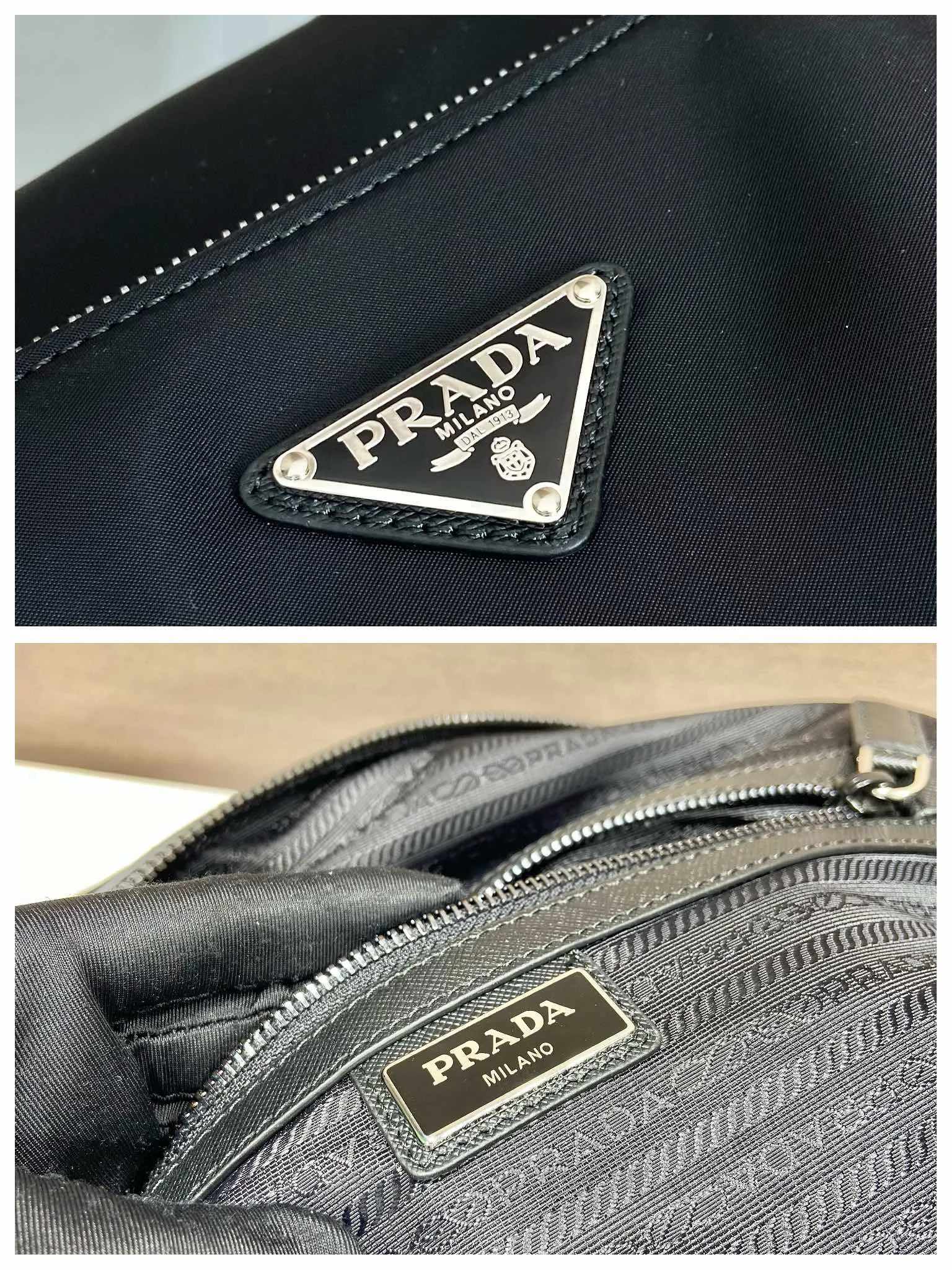 💰1260🎉Classic travel bag🎉2VC796🎉🎉 This travel bag is made of imported nylon fabric/cross-grain cowhide, woven nylon with handles, enamel triangle metal logo on the front, zipper pull and small lock/code lock🎉 One external zipper pocket, internal zipper pocket, simple and elegant. It’s no problem to carry it for daily use or on business trips😘Hurry up and get it🎉🎉 Length 44.5x Height 40x Bottom 24cm🎉🎉🎉
