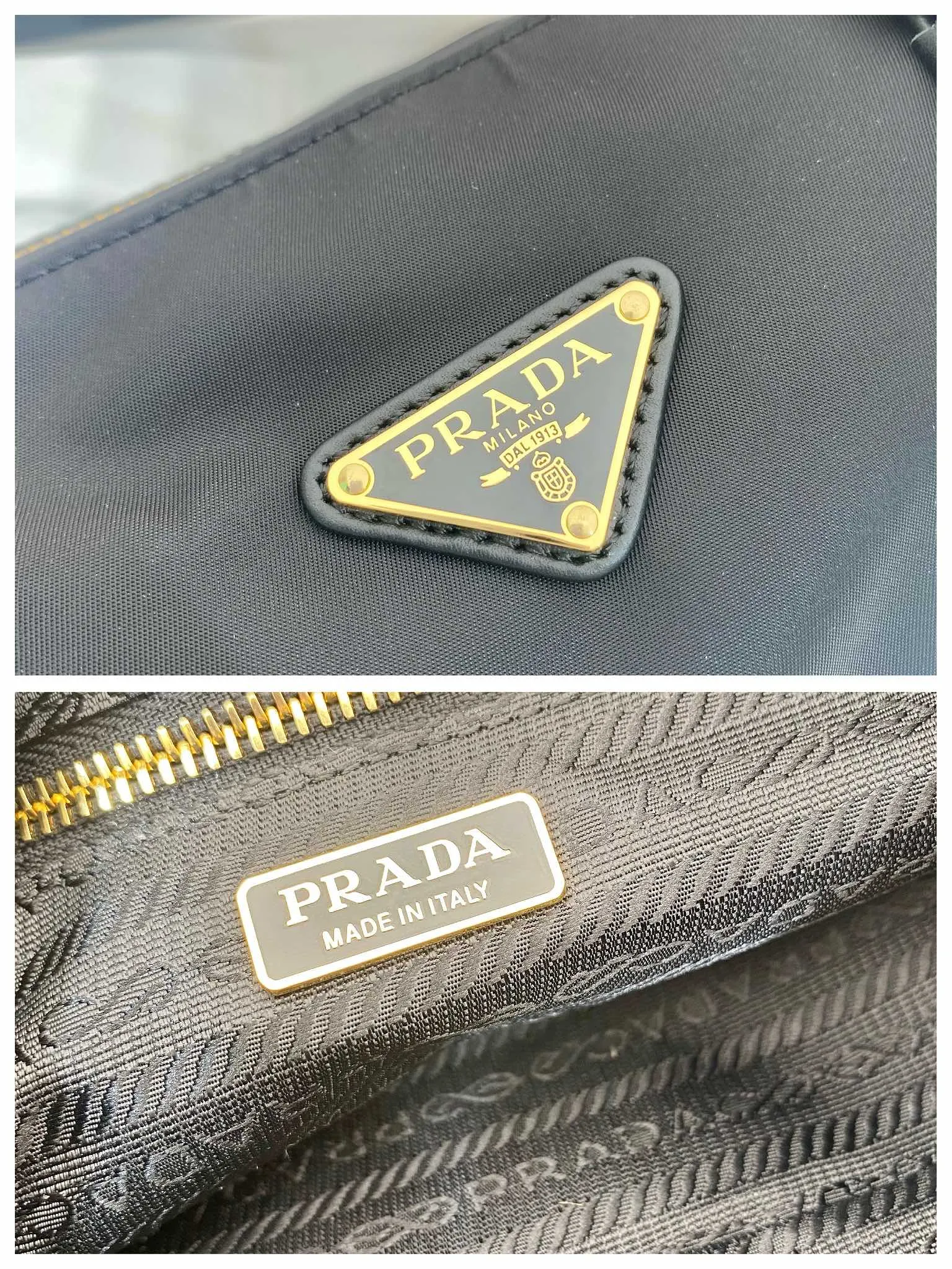 💰1260🎉New lock bag🎉1BB127 nylon fabric🎉🎉 This handbag is made of imported nylon fabric and calfskin, with an exquisite and versatile silhouette that highlights its essence. Paired with gold metal hardware, the zipper closure has an elegant padlock, making it even more chic. It has large capacity and can be carried by hand or on the shoulder. Baby, hurry up and get it🎉🎉 Length 29x Height 12.5x Bottom 10cm🎉🎉