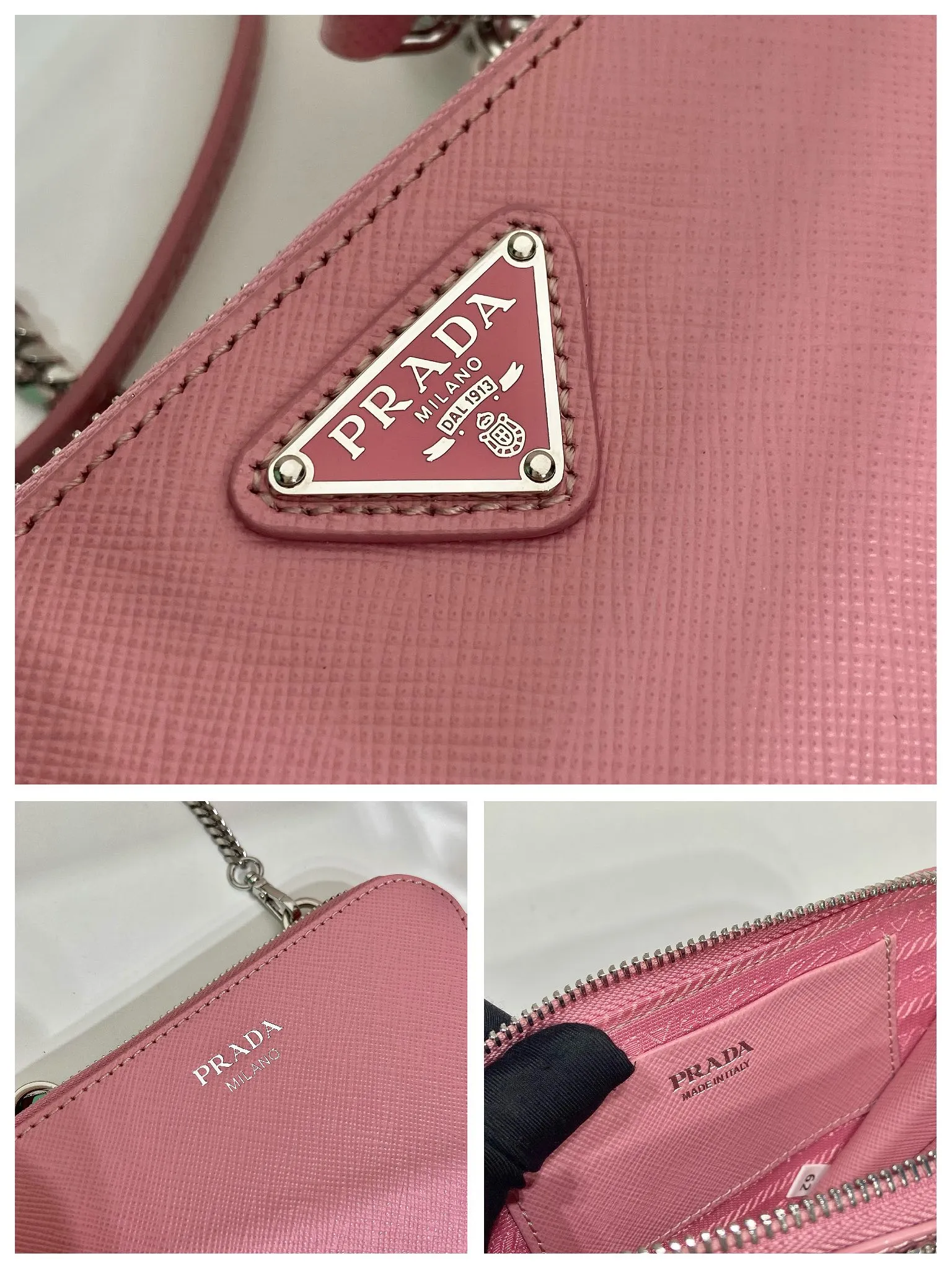 💰920🎉 Twin triangle bag 🎉 1NR015 new product 😘 This 2-in-1 twin bag has a very unique design and can be disassembled into 2 bags 🎉🎉, it’s perfect 🎉🎉, one can be carried by hand and the other can be worn as a crossbody. It can also be combined😘😘Another hot new product🎉 If you like babies, hurry up and get it🎉🎉 Length 15x height 10x bottom 5cm🎉🎉🎉👏👏👏