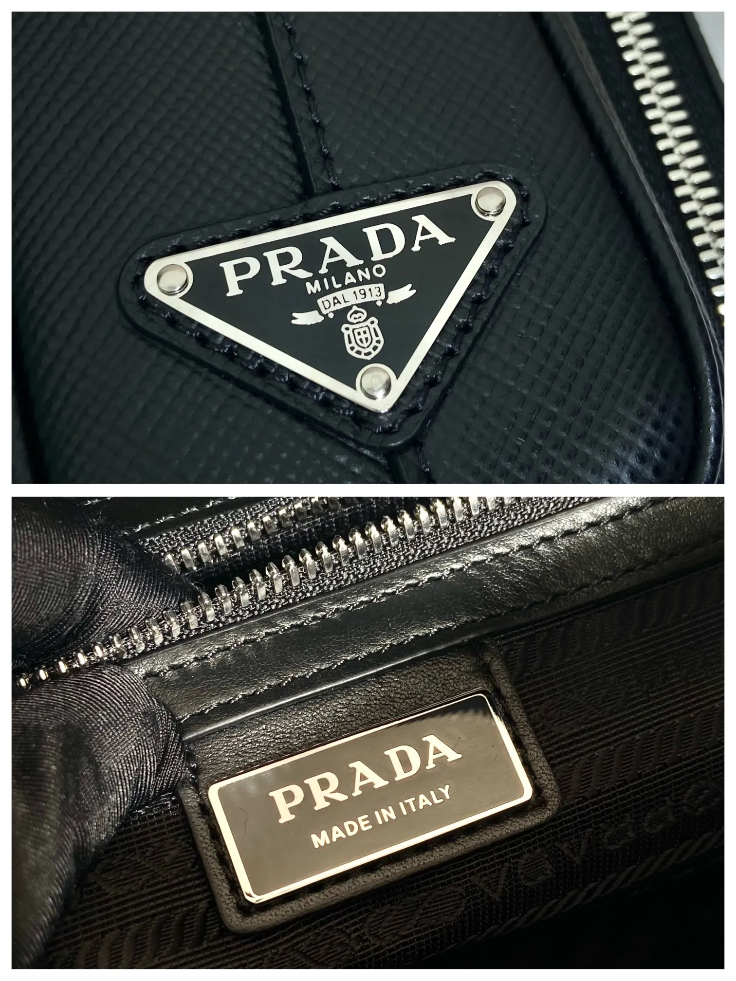 💰1840👏Men's cross-body bag with embroidered webbing👏2VH152👏👏 This stylish and simple shoulder bag is made of imported Saffiano leather with a large embossed triangle logo🎉🎉My favorite is equipped with a detachable embroidered webbing, which can be matched with other bags👏👏Front pocket design, showing the unique characteristics of crossed parallel lines. Simple, elegant and fashionable, it is very trendy on the street, hurry up and get it👏👏handsome guys😘 Length 24x height 18x ​​bottom 6cm