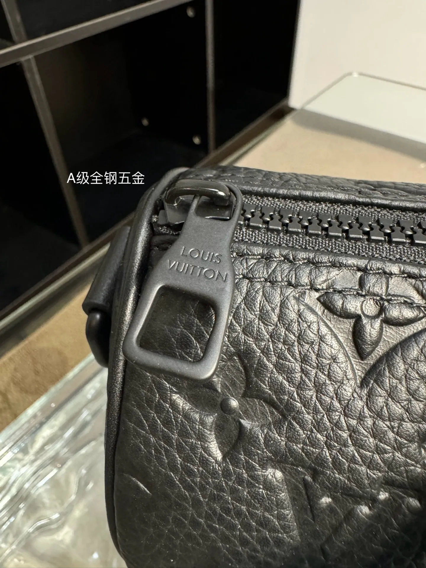 P¥1200👉nfc163C01 dynamic chip version👈 [100% MB special grade all steel hardware original leather] keepall 25 black warrior series model: m20900 👁️‍🗨️Treasure item 👁️‍🗨️Confidence comes from quality