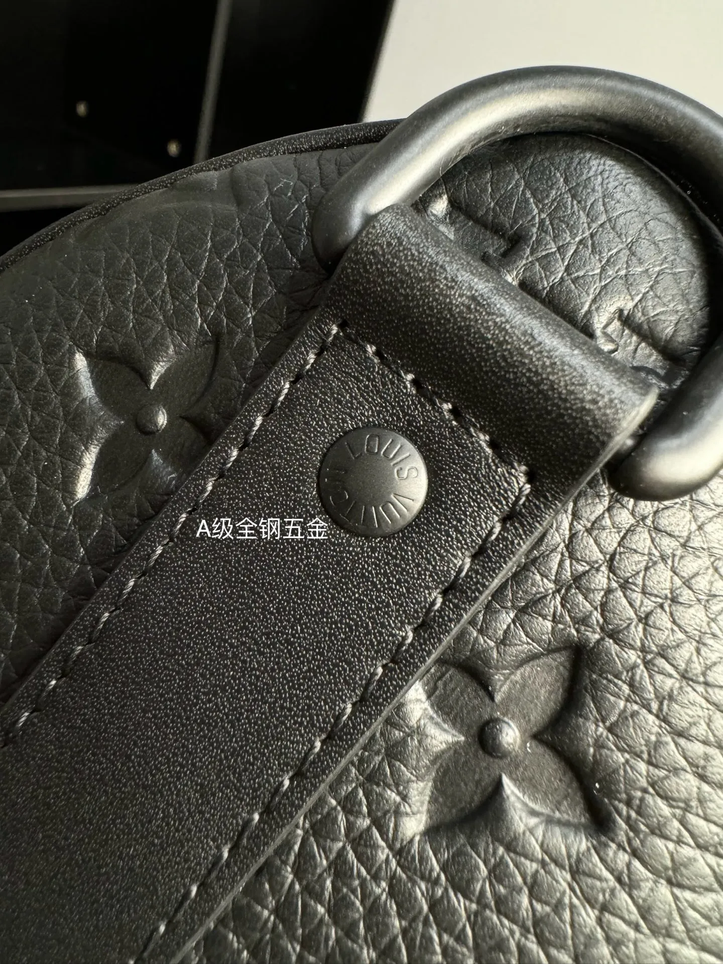 P¥1200👉nfc163C01 dynamic chip version👈 [100% MB special grade all steel hardware original leather] keepall 25 black warrior series model: m20900 👁️‍🗨️Treasure item 👁️‍🗨️Confidence comes from quality