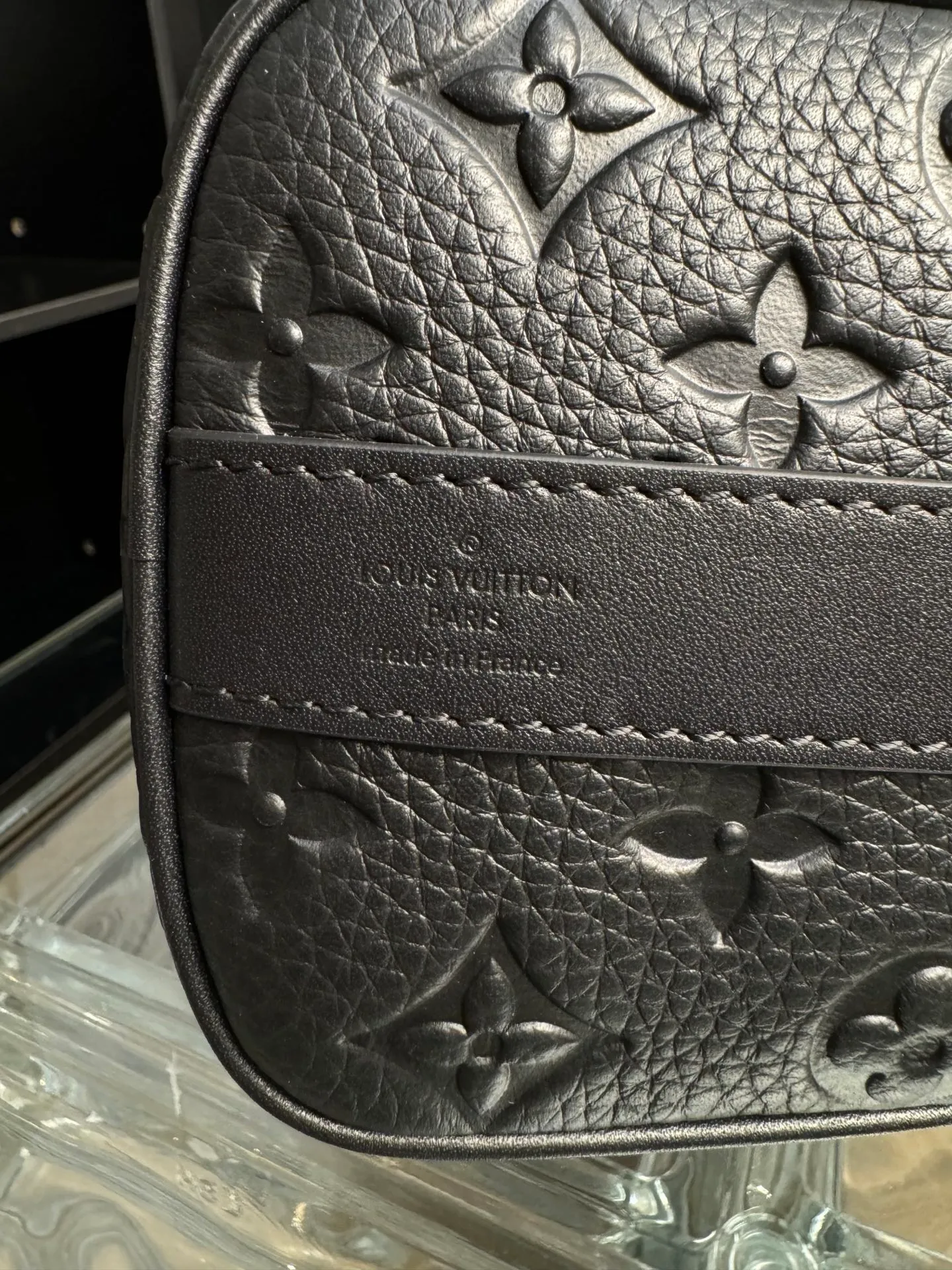 P¥1200👉nfc163C01 dynamic chip version👈 [100% MB special grade all steel hardware original leather] keepall 25 black warrior series model: m20900 👁️‍🗨️Treasure item 👁️‍🗨️Confidence comes from quality