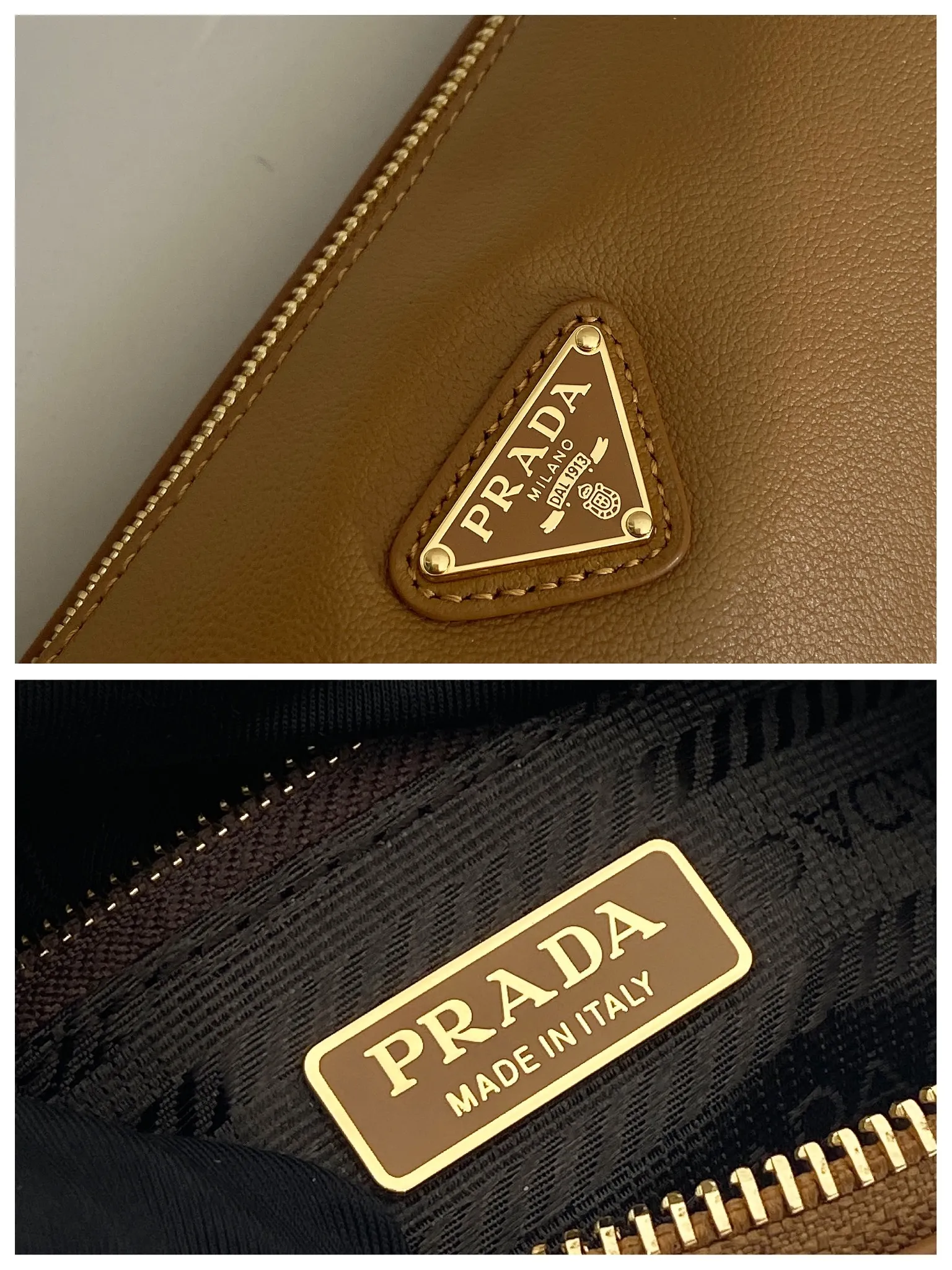 💰1120🎉New armpit bag🎉1BC239 calfskin🎉🎉 This calfskin clutch bag combines the classic elements of the P family in an exquisite design, with a simple and neat geometric pattern silhouette. Featuring an elegant, slim leather handle embellished with the iconic triangle pattern. Large capacity space. Baby, hurry up and get it, it is another popular style that will never go out of style👏👏 Length 22x Height 9x Bottom 7.5cm🎉🎉🎉👏👏👏