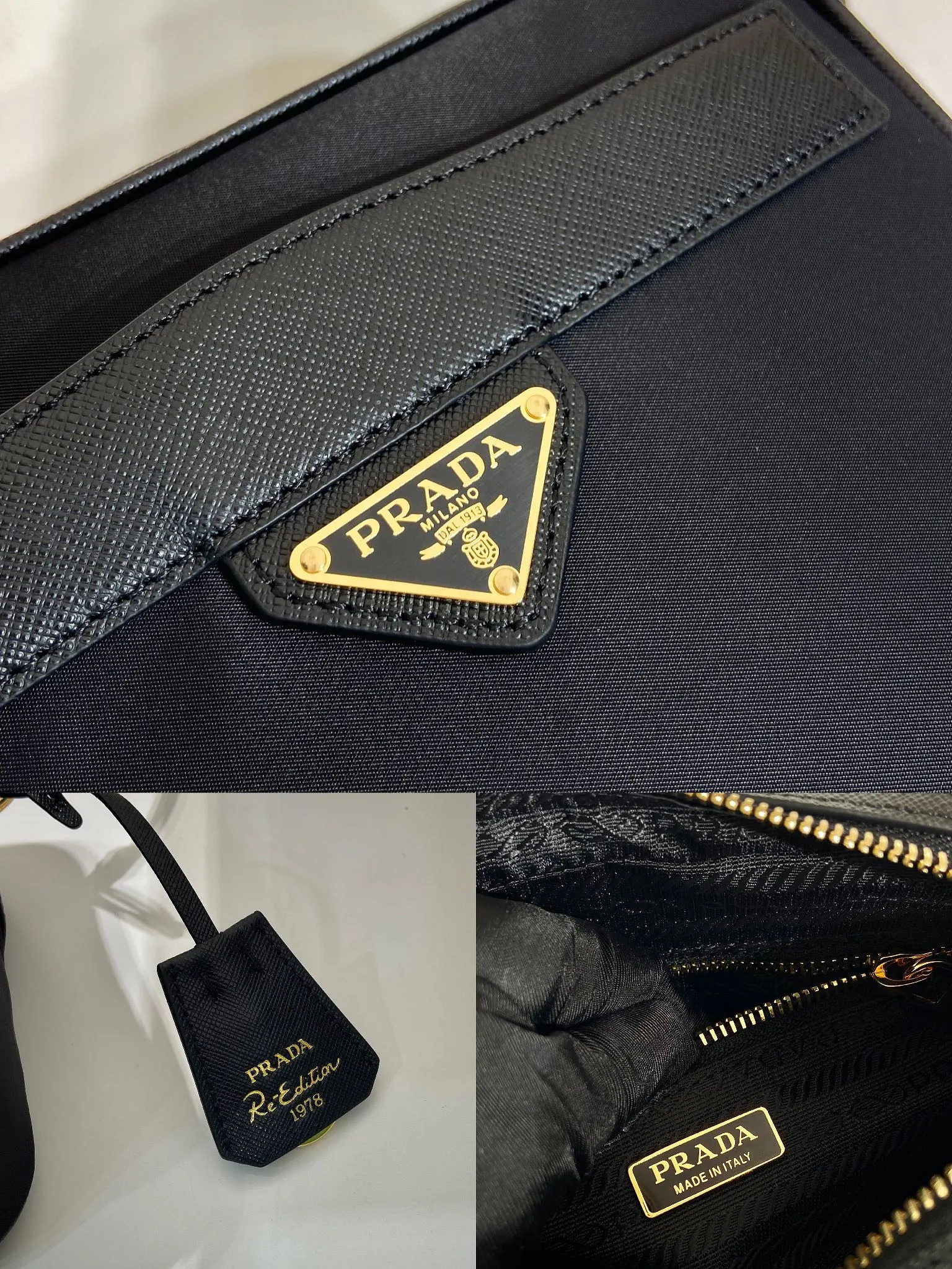 💰1160🎉New 🎉1BH218 Shoulder Bag🎉🎉 This shoulder bag is made of nylon fabric and Saffiano leather, with a double-layer zipper design, adjustable cowhide shoulder straps, an external zipper pocket and elegant Saffiano leather details, and the iconic enameled triangular metal logo as the finishing touch. Simple and elegant, with large capacity and production space, it is also a popular style that will never go out of style. Get it now🎉🎉 Length 21x Height 17x Bottom 8cm🎉🎉🎉💰💰💰