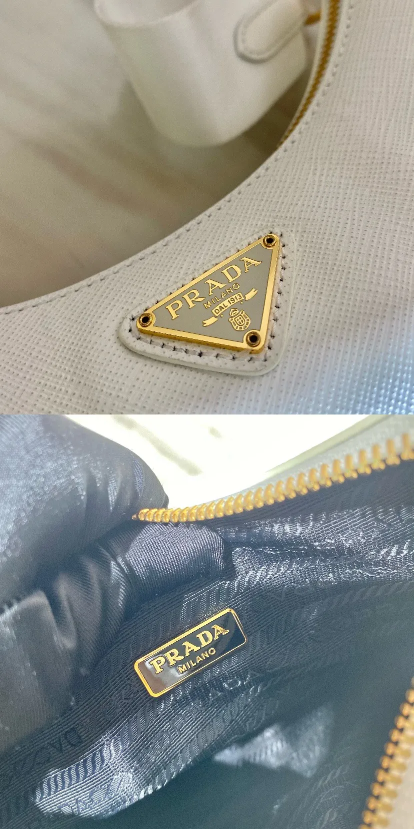 💰1500🎊Gold hardware three-in-one🎊New color 1BH204 full leather/gold hardware, nylon Hobo hand/armpit bag😘😘The full leather hobo that is popular in the fashion circle due to the crazy cultivation of the Internet celebrity sister group has a new model! 👏👏The design of this all-leather Hobo bag is great👍👍One bag with three uses😘😘waist bag/crossbody/single shoulder bag👍👍The handle is replaced by a chain, which makes the underarm bag a little more sexy. It also has a long shoulder strap. What I love most is that there is a small pendant (small bag) hanging on the shoulder strap, which can also be hung on other bags and pants as accessories. 🙊🙊There is no problem in matching various clothes in normal times😘😘Babies, hurry up and get it, it’s so beautiful🙊🙊Dimensions: length 23x height 17x bottom 6.5cm👏👏👏💰💰💰