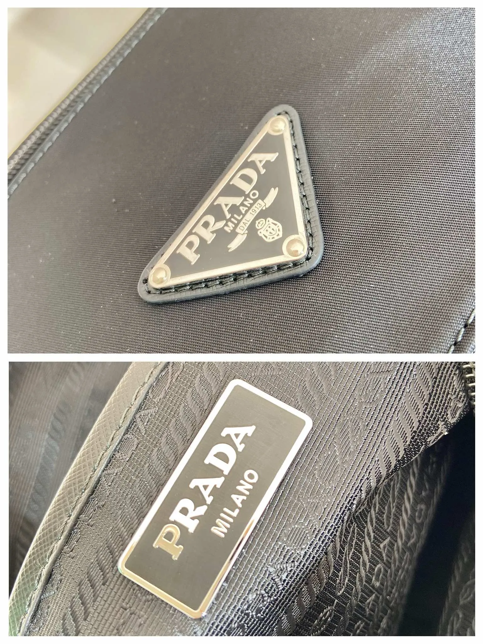 💰1160🎉Upgraded messenger bag🎉🎉1BD953B environmental protection label🎉 This shoulder bag is made of Re-Nylon regenerated nylon and equipped with spacious compartments and pockets. Comes with a removable pouch for added style. The back of the small bag is an environmentally friendly logo🎉Flip cover and buckle opening and closing, large capacity, fashionable and practical, and a popular style that will never go out of style🎉Hurry and get it Height: 20.5cm Width: 27cm Length: 12cm