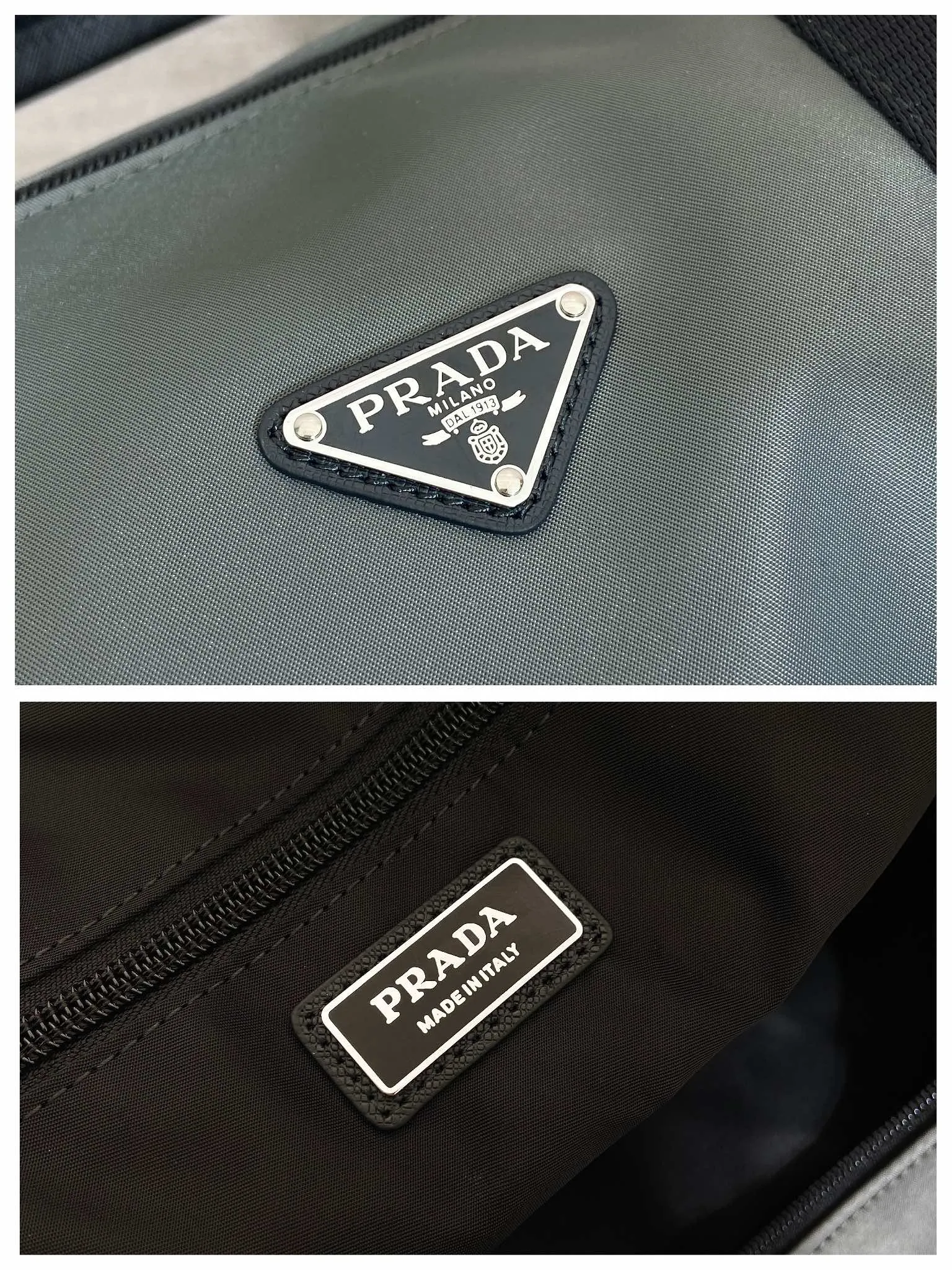 💰1320🔆New travel bag🔆2VC015 upgrade plate🤙🤙 This travel bag is made of imported parachute fabric👏🏻👏🏻, top-grade hardware🤙🤙This unique travel bag is full of modern design, with curved sides and two zippered outer pockets, and the bag is decorated with the iconic triangular metal logo. Lightweight and practical, a must-have for travel👏🏻👏🏻Length 50x Height 27x Bottom 27cm🤙🤙🤙💰💰💰