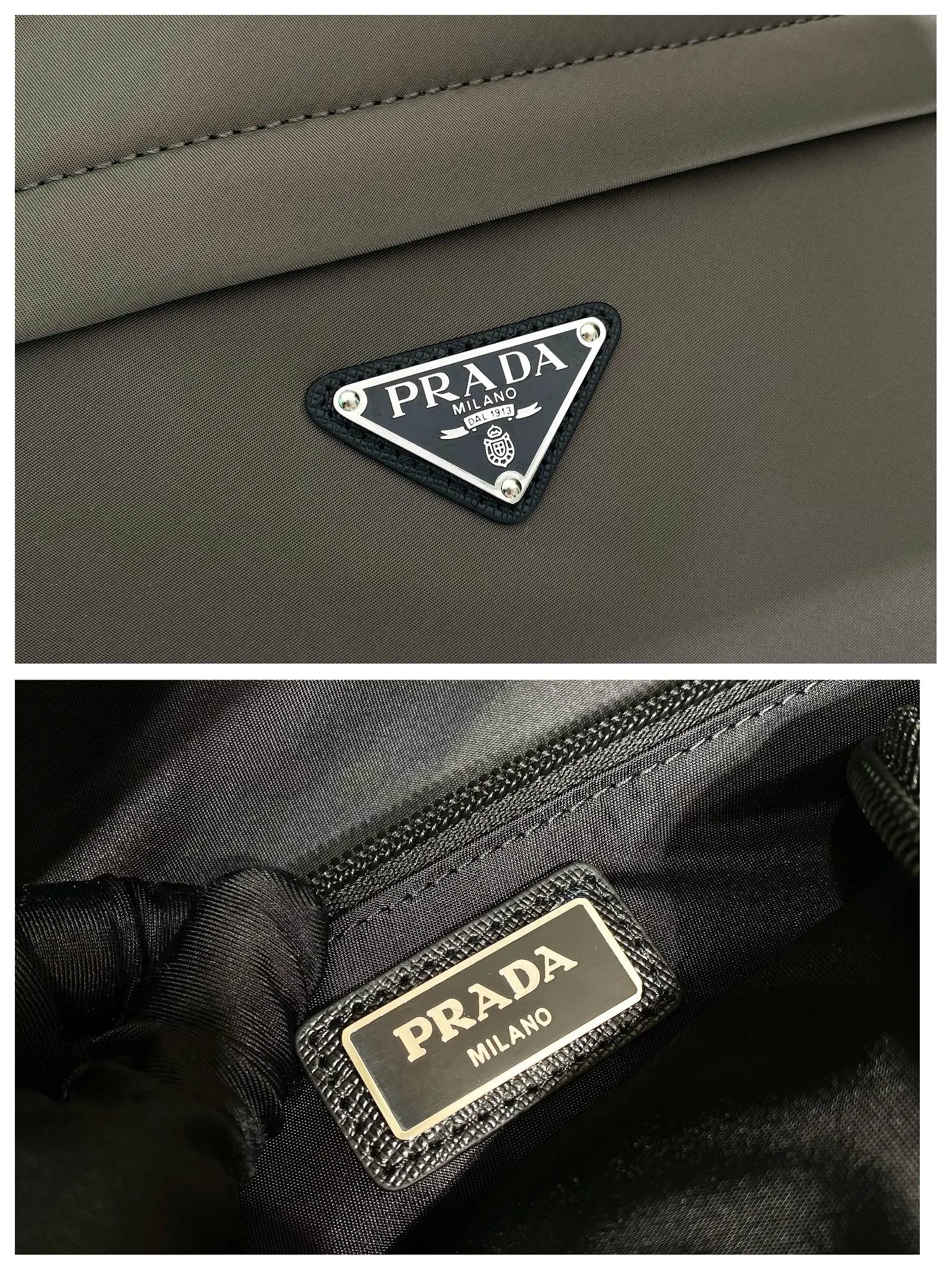 💰1320🎉Exclusive debut🎉2VZ048 backpack, new color😘😘Original item👏👏This backpack is outlined with imported Saffiano leather trim, presenting modern minimalist lines👍👍Made of imported nylon fabric and cross-grain cowhide Combined, top polished metal hardware👏👏Padding design on the back/very comfortable, and can be placed on the trolley case😘😘The functional design of the grid is great👍👍Simple and elegant😘Men deserve it🕺🕺Hurry up and get it👏👏Length 31x Height 43.5X Bottom 20cm👍