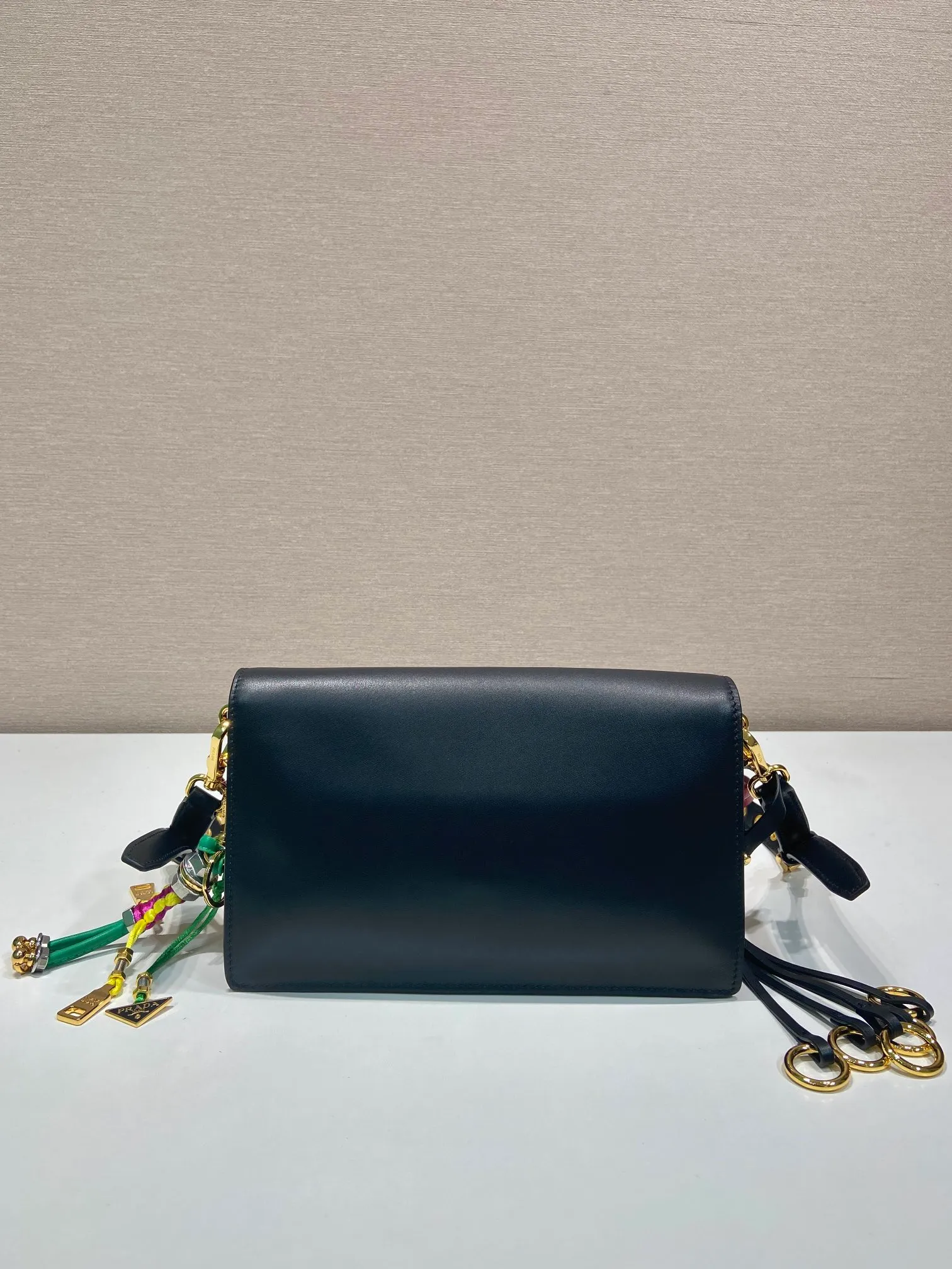 💰1700🎉Punk Style🎉1BD379 Small🎉🎉 This new Soft Sound handbag is made of soft leather inside/outside, with ample space, chic and versatile. One-shoulder style with two compartments and gold-tone hardware. What I love the most is the detachable pendant as the finishing touch😘to show the diverse and fashionable style. The upper body effect is so classy, ​​I love it😘, it’s another popular model for internet celebrities, babies, hurry up and get it🎉🎉 Length 24 height 13.5x bottom 6cm