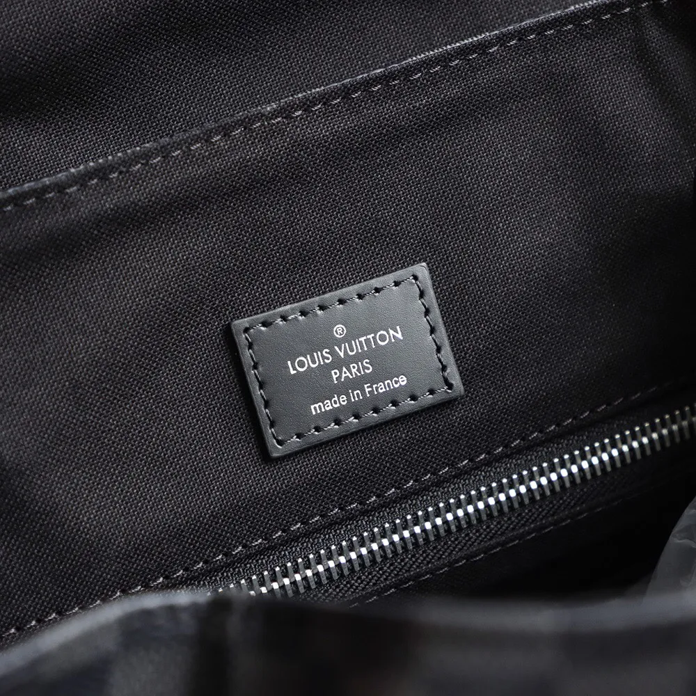 P¥960👉nfc dynamic chip version👈【Top inspection-free all-steel hardware】𝐂𝐇𝐑𝐈𝐒𝐓𝐎𝐏𝐇𝐄𝐑 Backpack N41379 Black Check 🔍Perfect details 🔍The essence of solid construction.