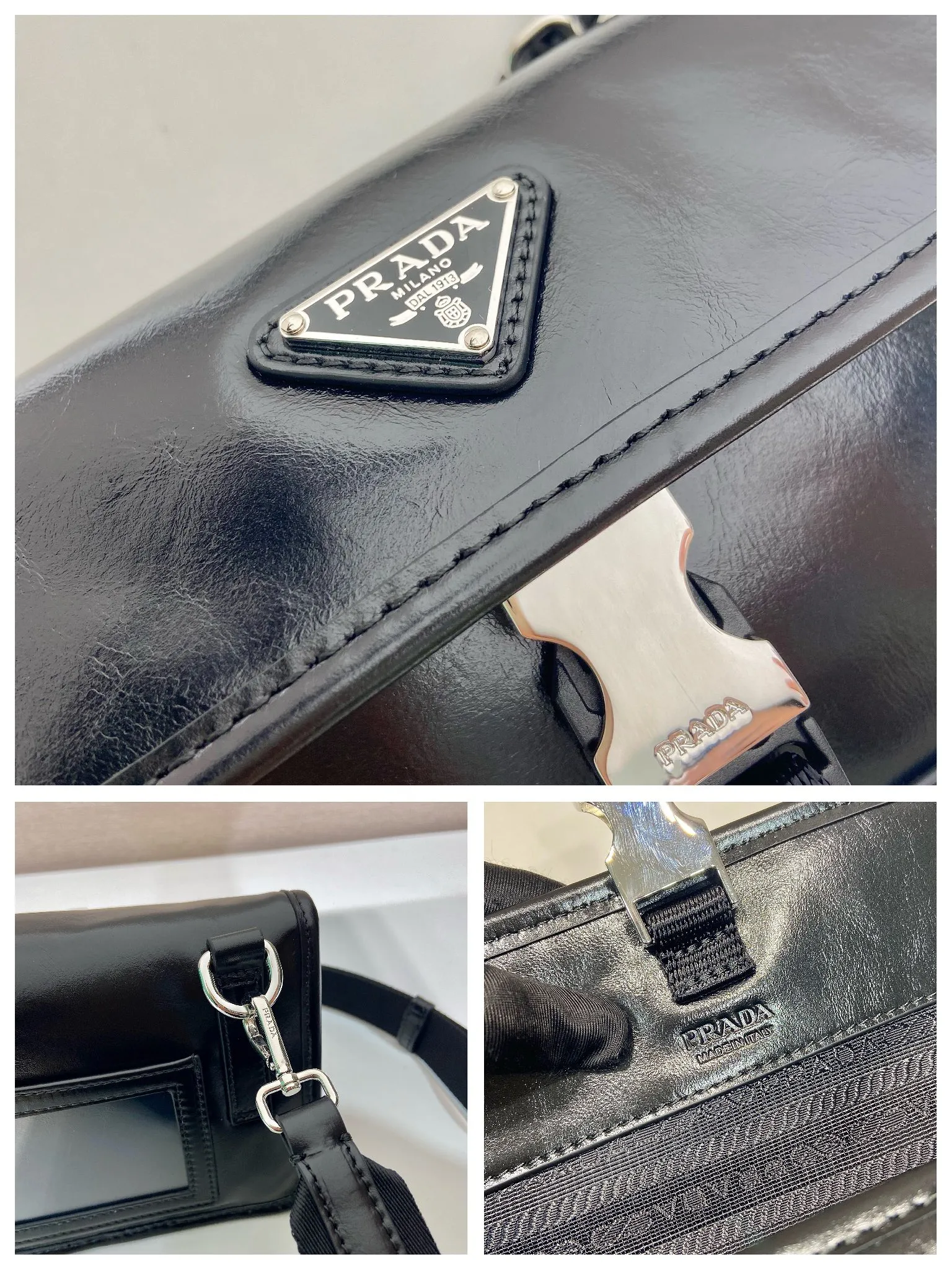 💰900🎉 Oil wax leather small messenger bag 🎉 2ZH108 mobile phone bag 🎉 This small messenger bag is made of oil wax leather 🎉 Equipped with a detachable and adjustable wide nylon shoulder strap. For the now super popular small bag trend, it is definitely worth buying! And it has an inexplicable retro feeling🙊I like the design of PRD so much. It is fashionable😘I recommend this design to be simple and elegant. A triangle logo is enough to show the fashionable atmosphere of personality. It is easy to use for daily use. It is recommended for men and women. 👧🏻➕👨🏻, length 18x height 13x bottom 3cm👏👏👏💰💰💰
