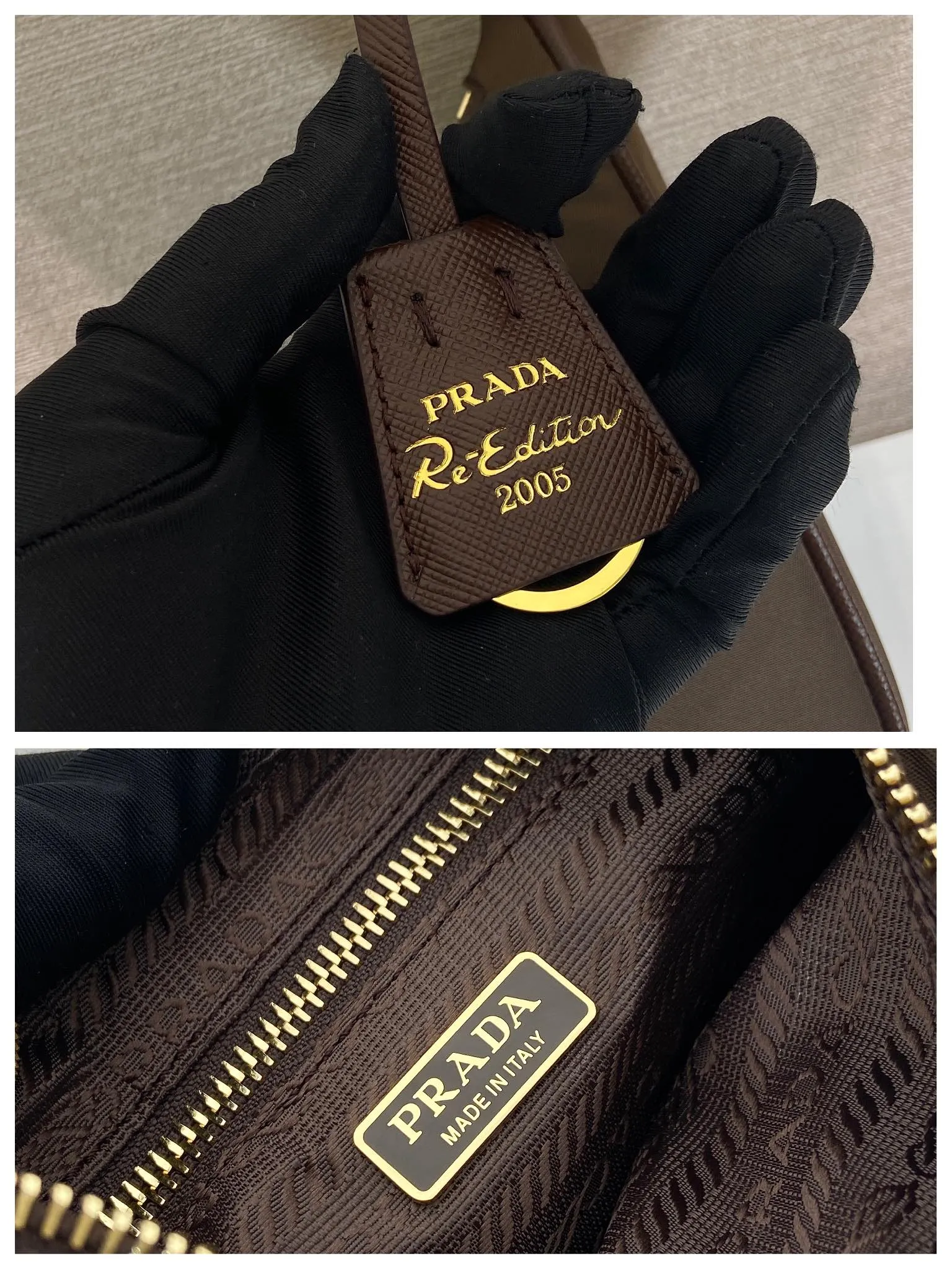 💰760🎉Upgraded version of Hobo🎉1N204M gold hardware🎉🎉 This Re-Edition 2005 handbag combines versatile design and classic details. Made from recycled nylon with elegant gold-plated hardware. The inner bag has a zipper closure and a leather handle. It can be carried by hand or carried on the shoulder. It is super easy to use and will never go out of style. 🎉🎉 Length 22x Height 18x ​​Bottom 6.5cm🎉🎉🎉👏👏👏