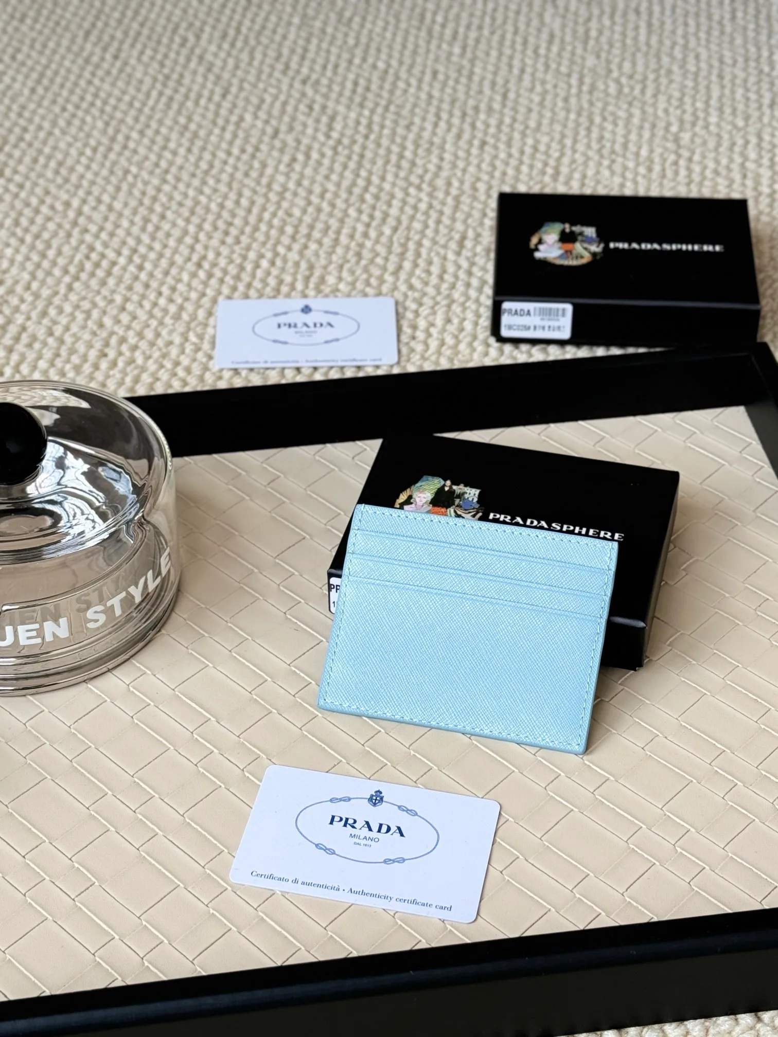 💰100prada popular card holder, small card holder for men and women, black, model 1MC025, loose lettering Triangle Wheat series, nine colors, made of cross-grain cowhide, 6 card slots ➕ One middle sandwich, can place multiple cards and zeros 💰, size 11.2×8.5cm, taken in kind, what you see is what you get