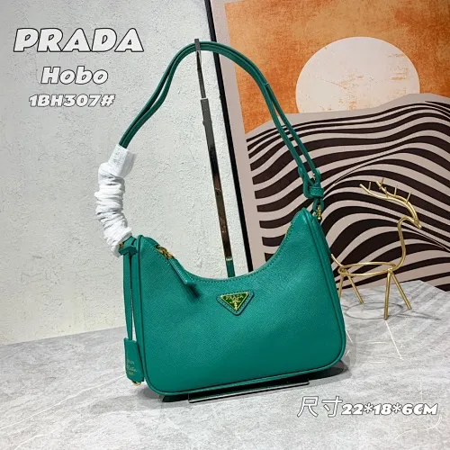 All Categories Official Website "Brand Women's Bags" Women's Bags 💙 PRADA Prada 2022 counter latest hobo women's full leather armpit bag 1BH307 is made of cross-grain cowhide imported from Italy, triangle brand metal hardware, equipped with a small tag keychain, 80 cm adjustable shoulder strap, single shoulder + crossbody + handheld multi-functional carrying method, cloth lining, 175 OEM code. size: