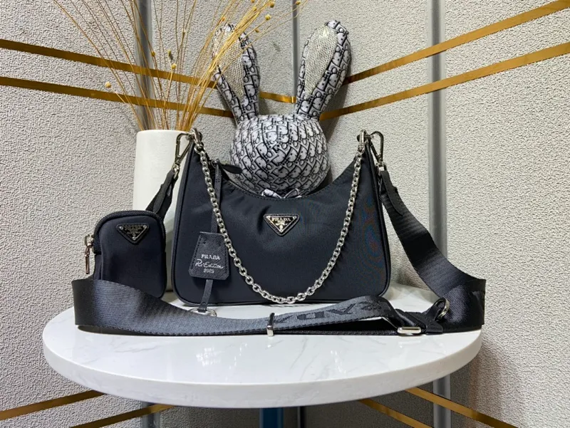 All Categories Official Website "Brand Women's Bags" Women's Bags 💙 PRADA 2023 New Prada Underarm Bag Wholesale
