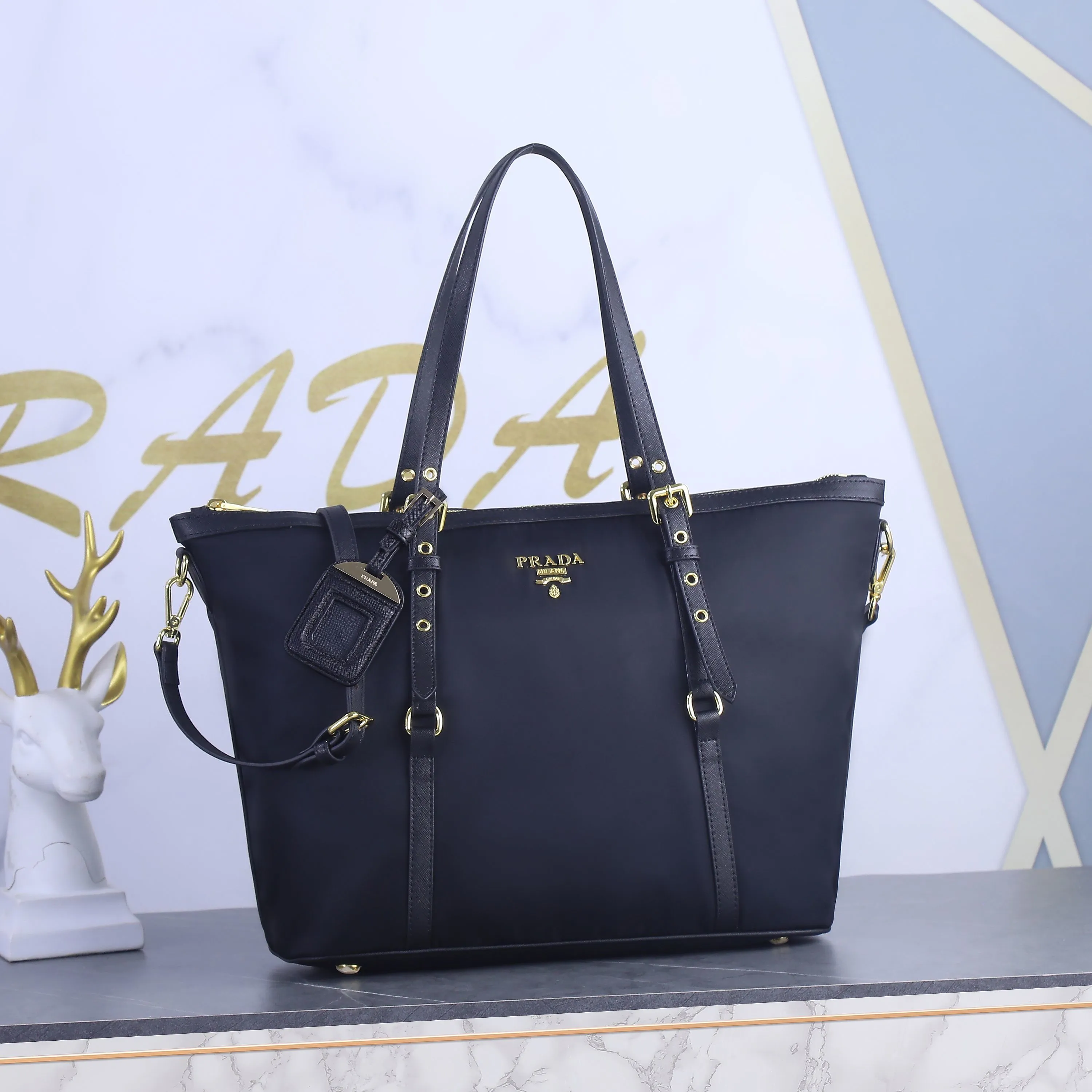 All categories Official website "Brand Women's Bags" Women's Bags 💙 PRADA 2022 official new Prada handbag wholesale 58003080 Original order quality Size: 48-35-29CM