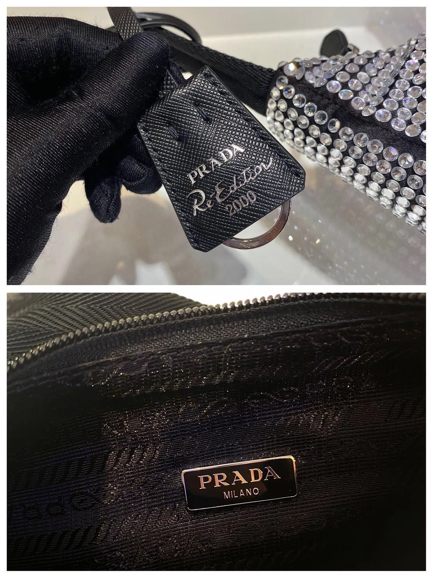 All categories Official website "Brand Women's Bags" Women's Bags 💙 PRADA 2022 official new Prada armpit bag wholesale Original order quality 58002500 Size: 23-13-5Cm