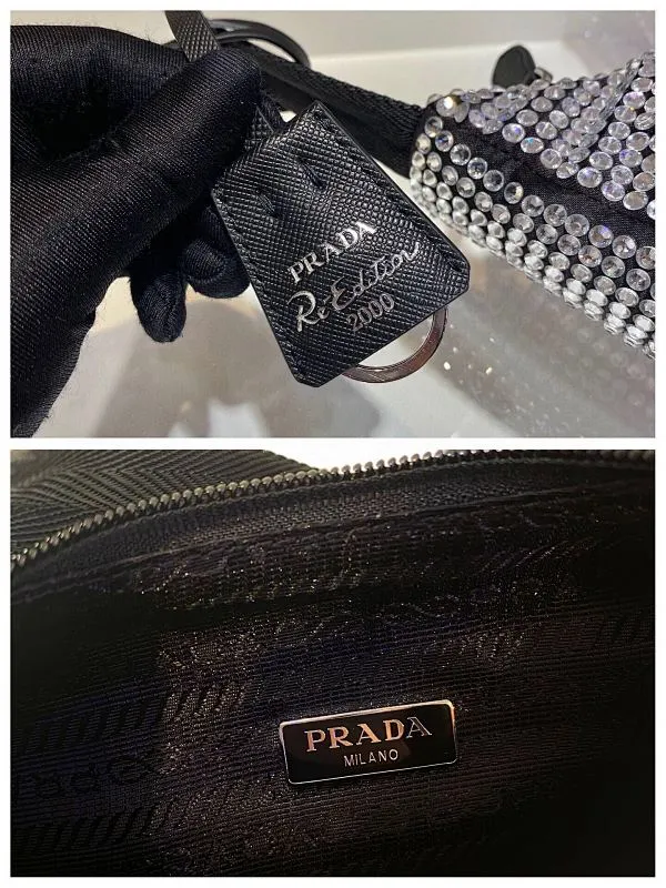 All categories Official website "Brand Women's Bags" Women's Bags 💙 PRADA 2022 official new Prada armpit bag wholesale Original order quality 58002500 Size: 23-13-5Cm
