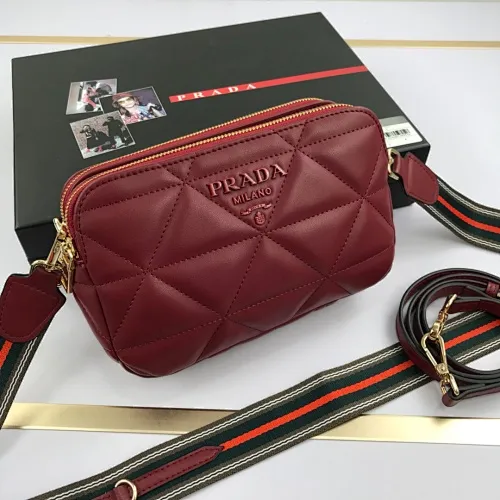 All categories Official website "Brand Women's Bags" Women's Bags 💙 PRADA 2022 Official New Prada Crossbody Bag Wholesale 58002100 High Quality Size: 24-15-7CM