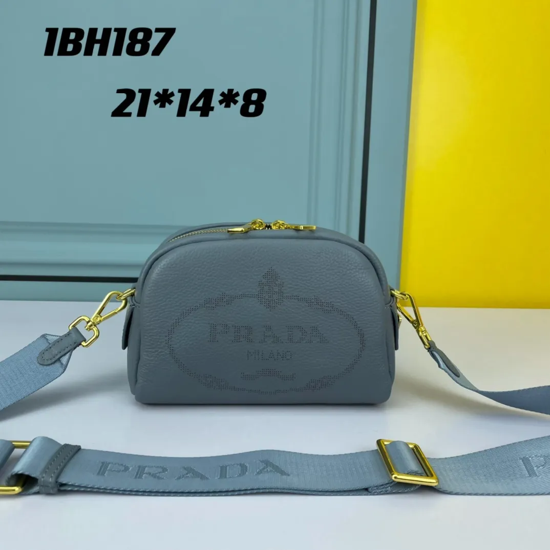 All categories Official website "Brand Women's Bags" Women's Bags 💙 PRADA replica PRADA, fine imitation PRADA bags, PRADA shoulder bags, 2023 official latest version PRADA cowhide camera bag, bag factory, original material, size: 21-14-8CM