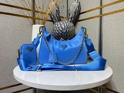 All Categories Official Website "Brand Women's Bags" Women's Bags 💙 PRADA 2023 New Prada Underarm Bag Wholesale
