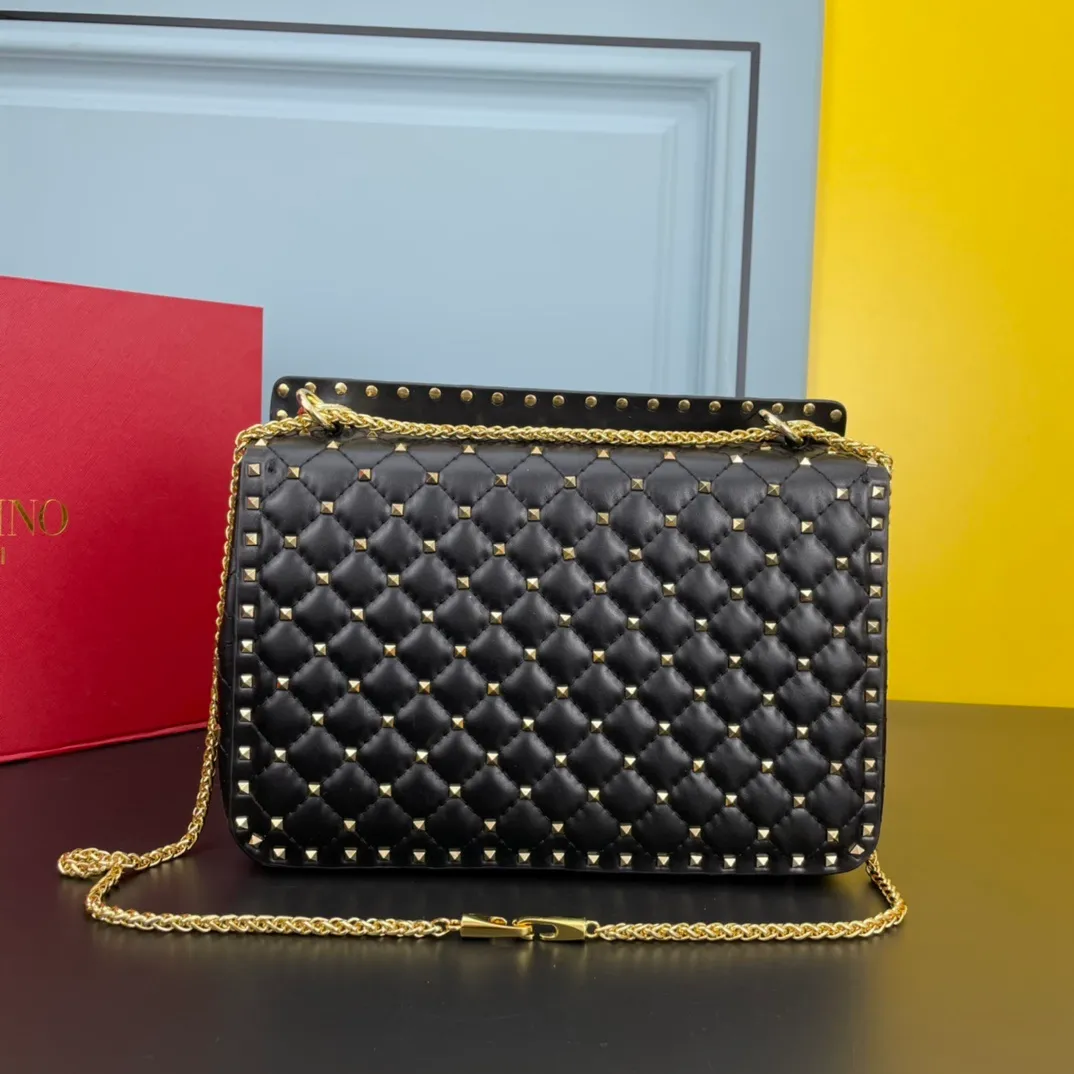 All categories Official website "Brand Women's Bags" Women's Bags 💙 Valentino 2022 Official New Valentino Soft Sheepskin Crossbody Bag Wholesale 58003100 High Quality Size: 30-8.5-20CM