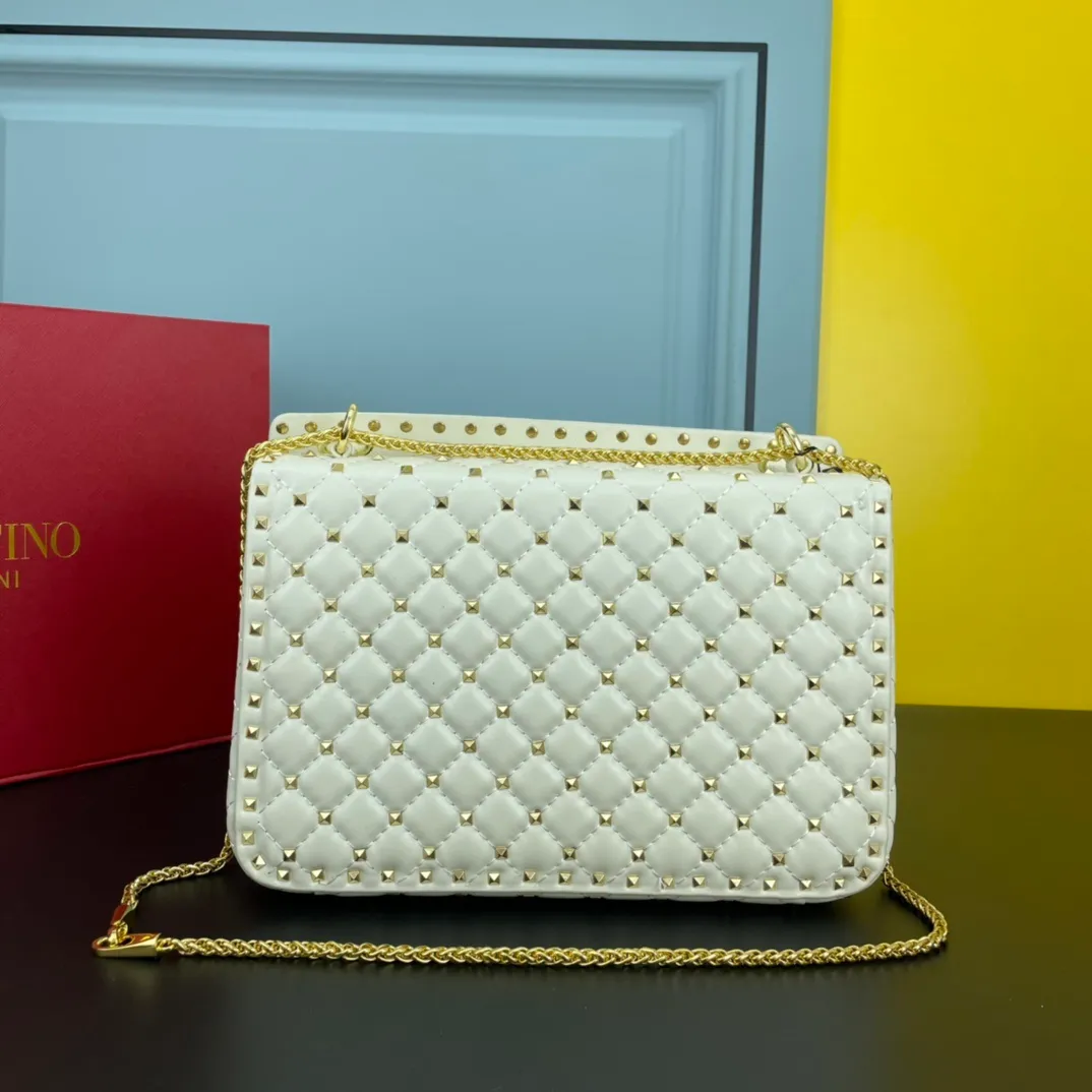 All categories Official website "Brand Women's Bags" Women's Bags 💙 Valentino 2022 Official New Valentino Soft Sheepskin Crossbody Bag Wholesale 58003100 High Quality Size: 30-8.5-20CM
