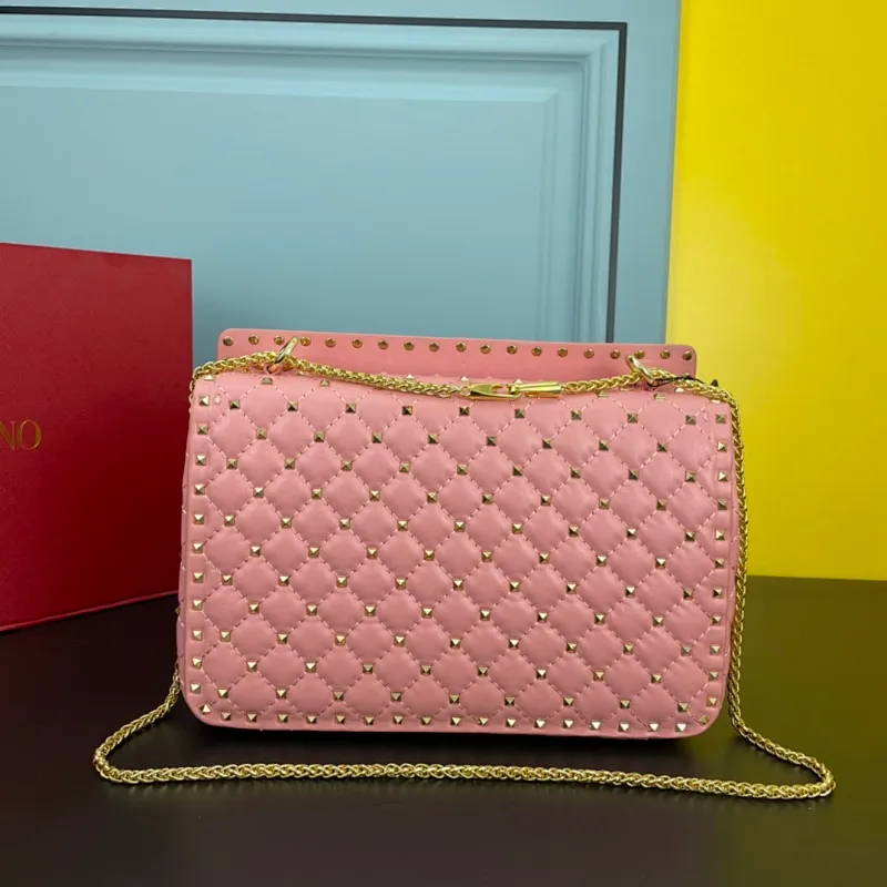 All categories Official website "Brand Women's Bags" Women's Bags 💙 Valentino 2022 Official New Valentino Soft Sheepskin Crossbody Bag Wholesale 58003100 High Quality Size: 30-8.5-20CM