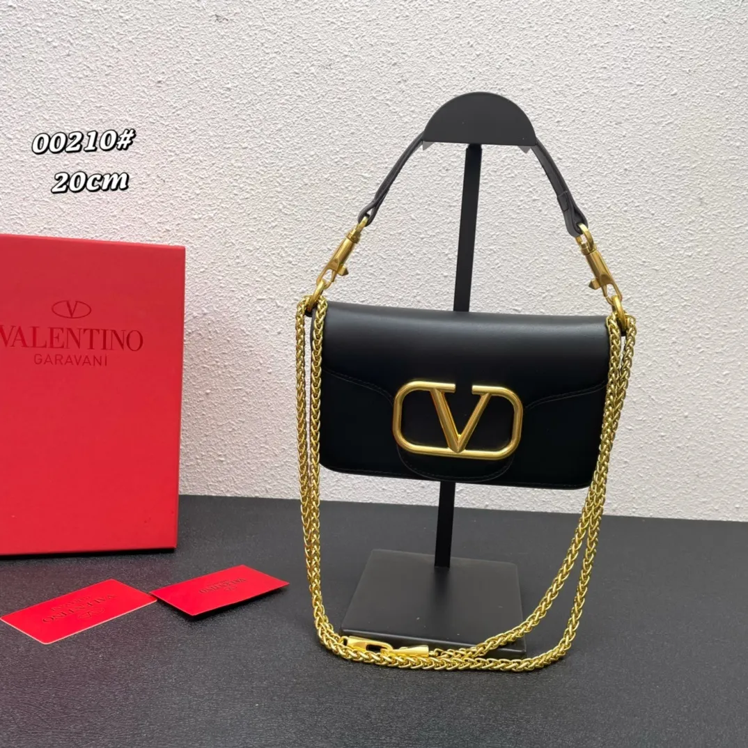 All Categories Official Website "Brand Women's Bags" Women's Bags 💙 Valentino 2023 New Valentino Calfskin Crossbody Bag