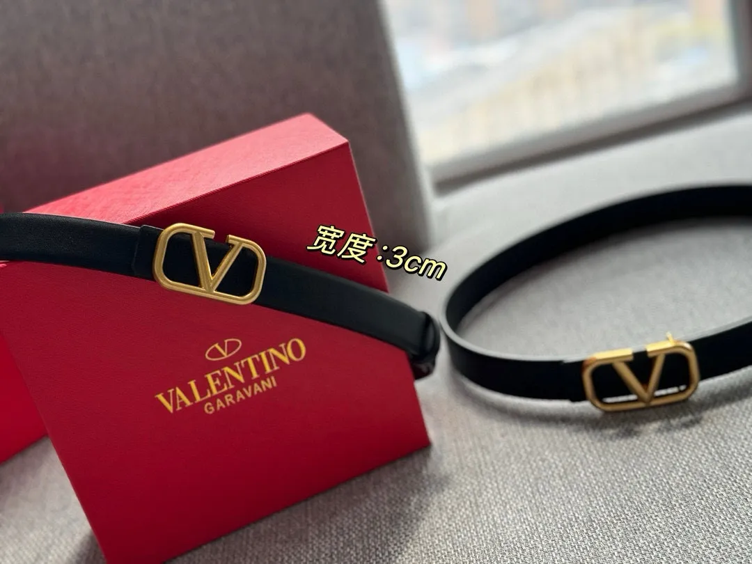 P180 Valentino classic letter series, the same style as the stars. Width 2.5CM 3CM hardware uses logo classic cowhide fabric, can be worn on both sides! A non-contrasting belt! Goddess style and couple style! Fashion essentials for men and women [color][color][color]