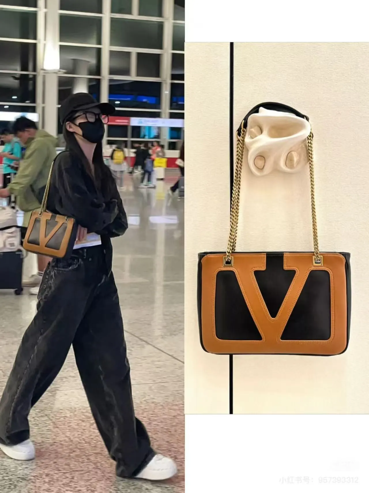 p260 Valentino Valentino ⚠️ Comes with box ⚠️ Size 28*18 VivaSuperstar meets your various needs. Its capacity is amazing. It looks flat, but it can hold a laptop. It breaks the shape of the traditional tote bag. It is made of soft lambskin, delicate and soft, and the bag body is light.