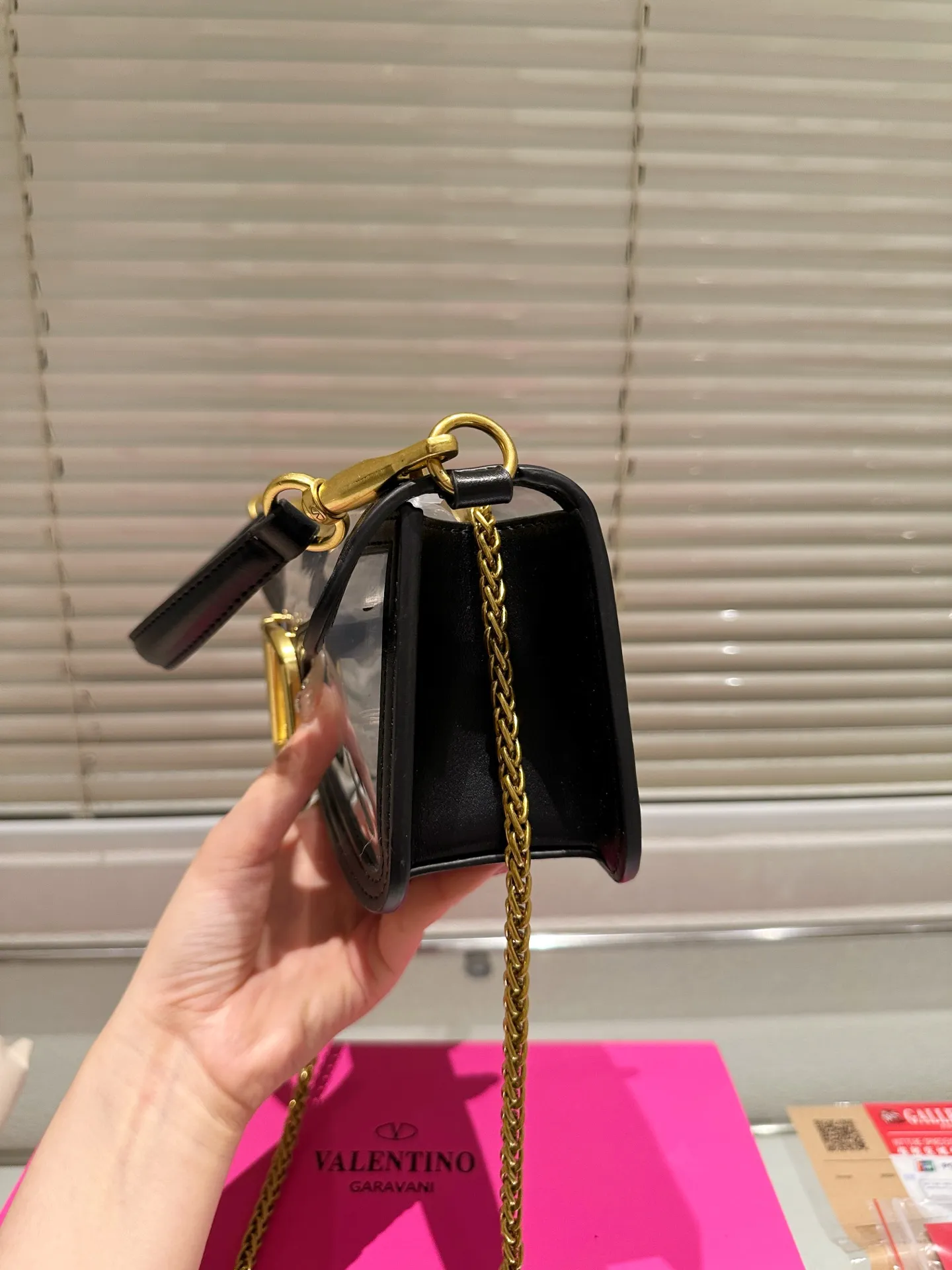 Large P350 folding box ⚠️Size 27.10 Valentino, versatile classic, exquisite one, transparent bag, really super invincible and cute, full of fairy spirit, a must-have for girls every day