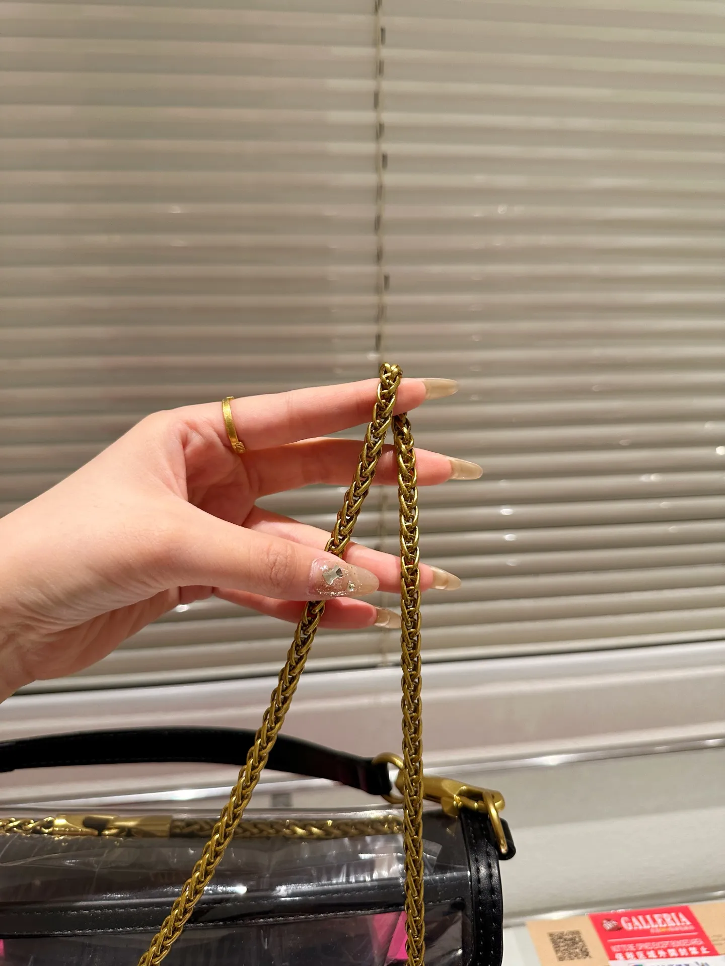 Large P350 folding box ⚠️Size 27.10 Valentino, versatile classic, exquisite one, transparent bag, really super invincible and cute, full of fairy spirit, a must-have for girls every day