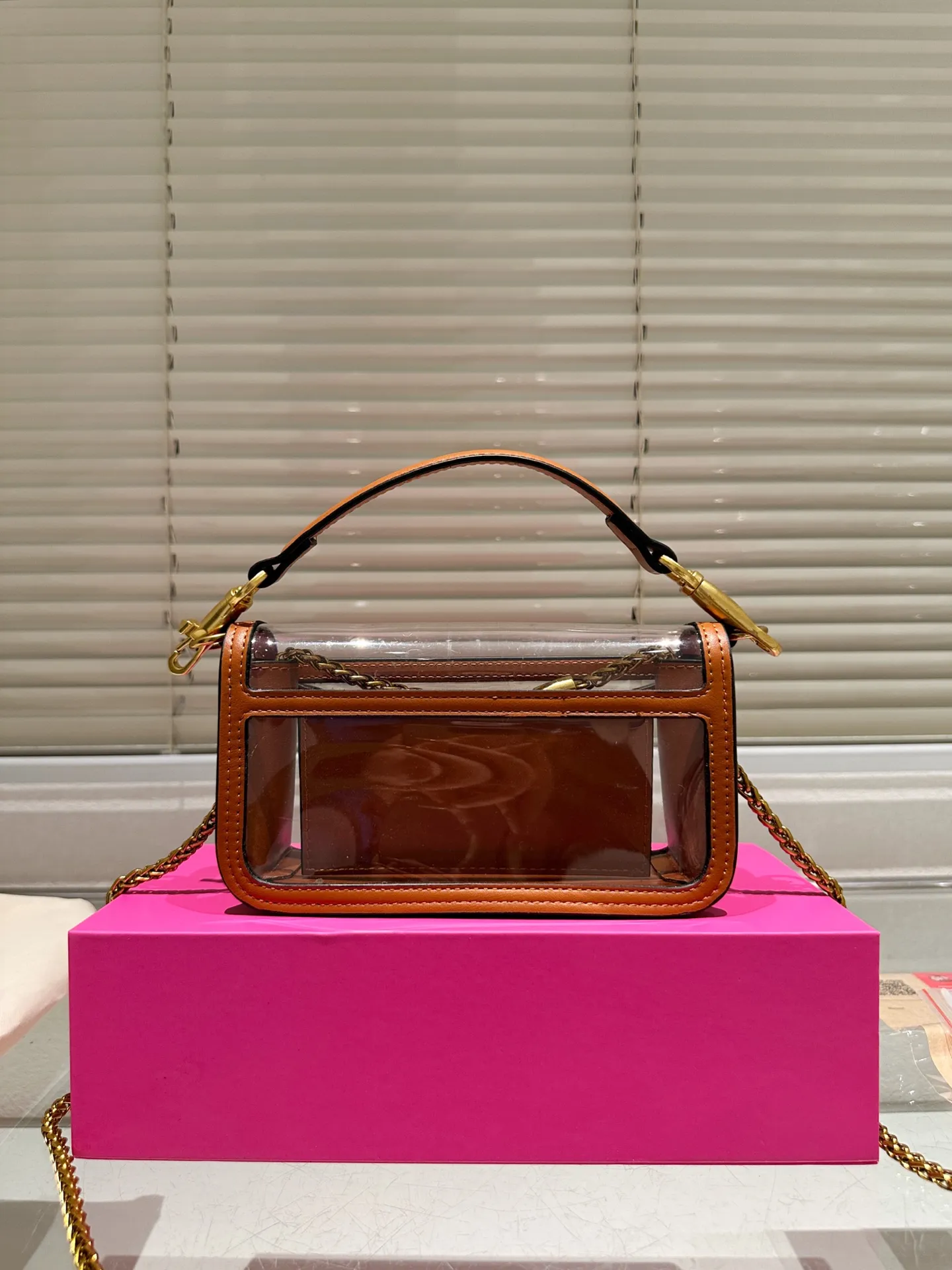 Small P340 folding box ⚠️ size 20.9 Valentino, versatile classic, exquisite one, transparent bag, really super invincible and cute, full of fairy spirit, a must-have for girls every day
