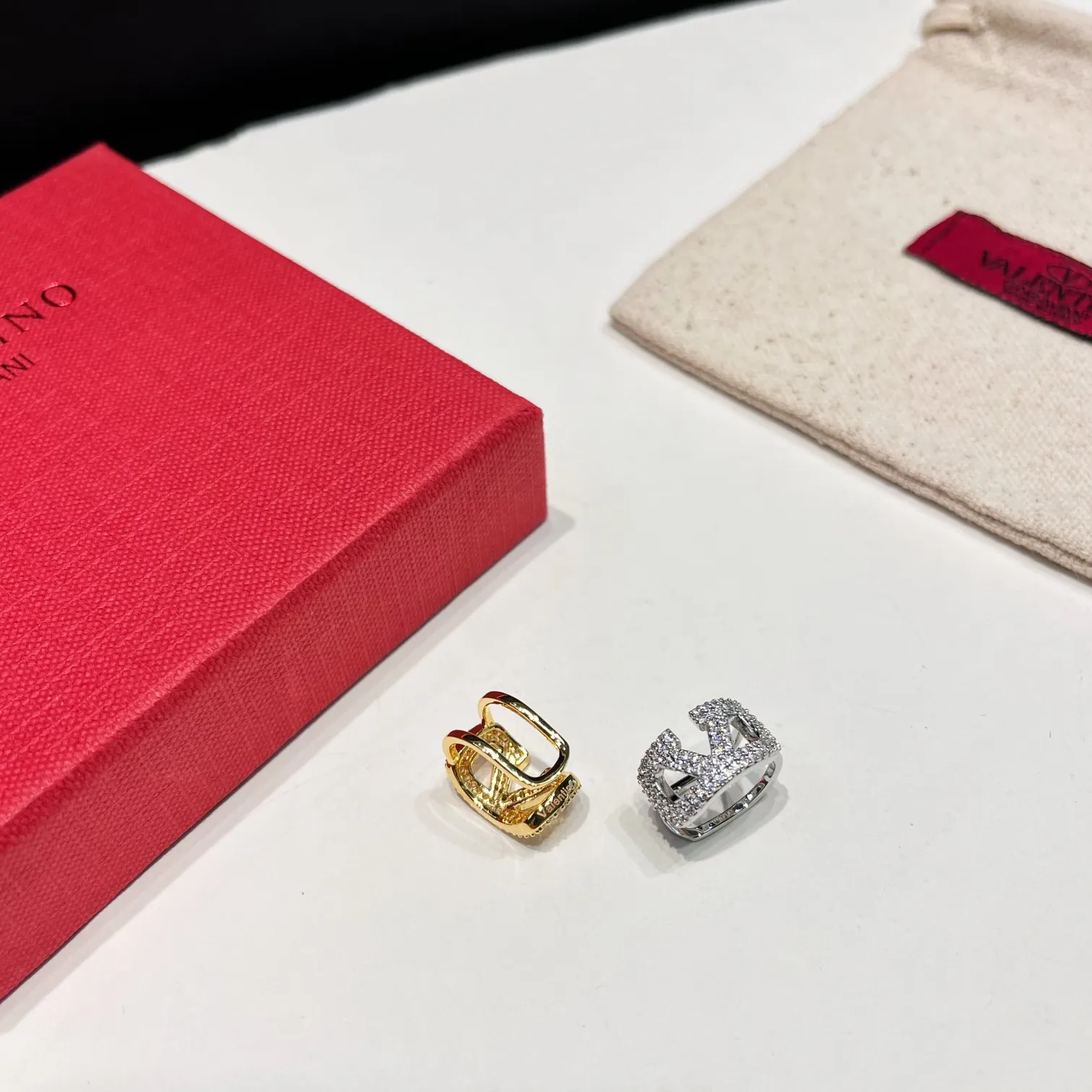 Valentino earrings single ear cuff