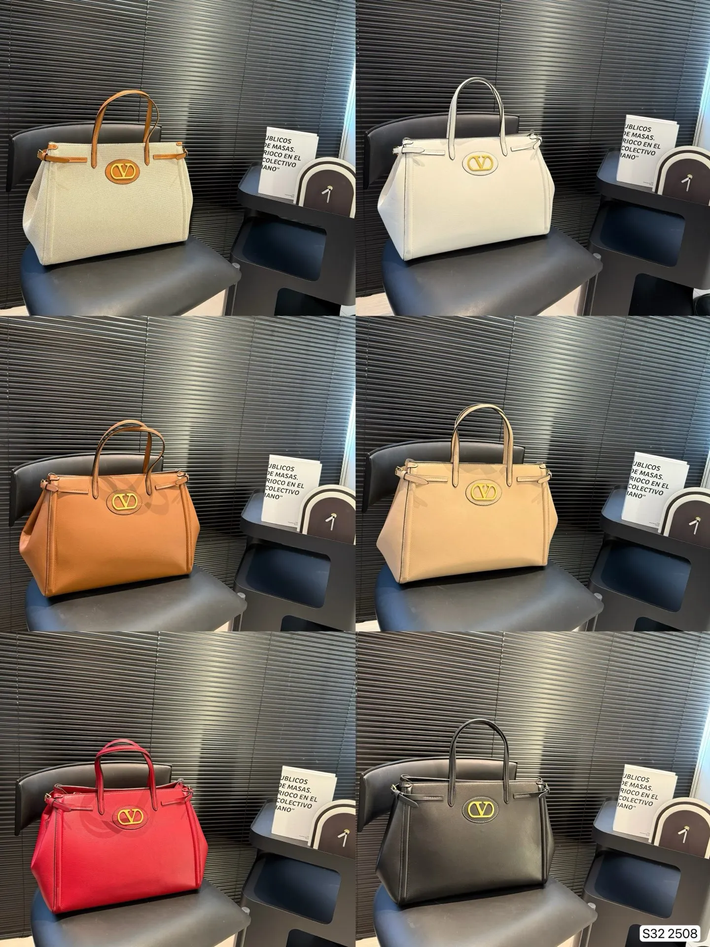 P420 Valentino Tote Bag has unlimited charm and unleashes your fashion attitude. It has a unique appearance and comes in many cute colors. It is a fashion item that cannot be missed. It is different from the softness of canvas bags. It gives a free and easy feeling when carried on the body. It is super textured and is loved by fashionistas. Size 35 27 Item No. 2508