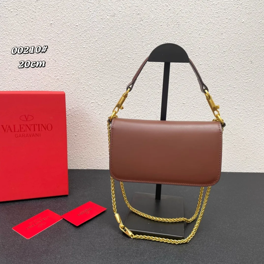 All Categories Official Website "Brand Women's Bags" Women's Bags 💙 Valentino 2023 New Valentino Calfskin Crossbody Bag