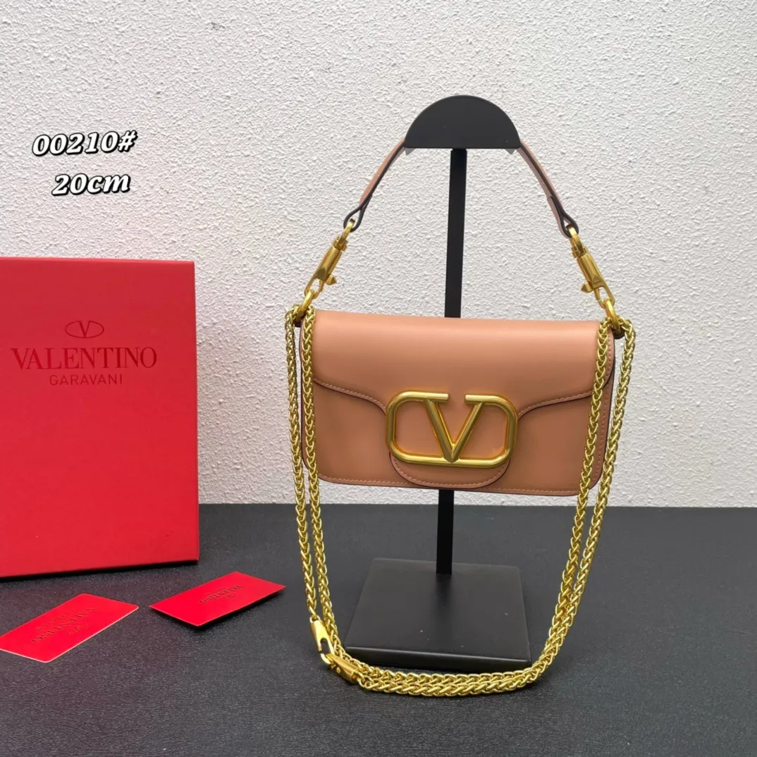 All Categories Official Website "Brand Women's Bags" Women's Bags 💙 Valentino 2023 New Valentino Calfskin Crossbody Bag