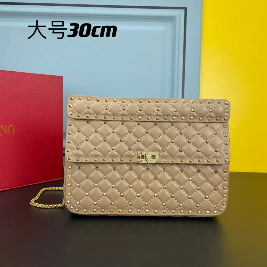 All categories Official website "Brand Women's Bags" Women's Bags 💙 Valentino 2022 Official New Valentino Soft Sheepskin Crossbody Bag Wholesale 58003100 High Quality Size: 30-8.5-20CM