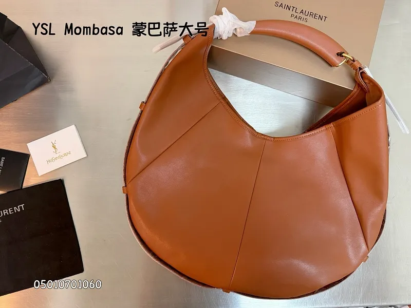 All Categories Official Website "Brand Women's Bags" Women's Bags 💙 YSL 2026 New YSL Mombasa Croissant Bag