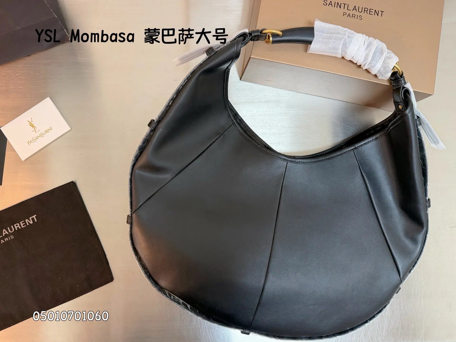 All Categories Official Website "Brand Women's Bags" Women's Bags 💙 YSL 2026 New YSL Mombasa Croissant Bag